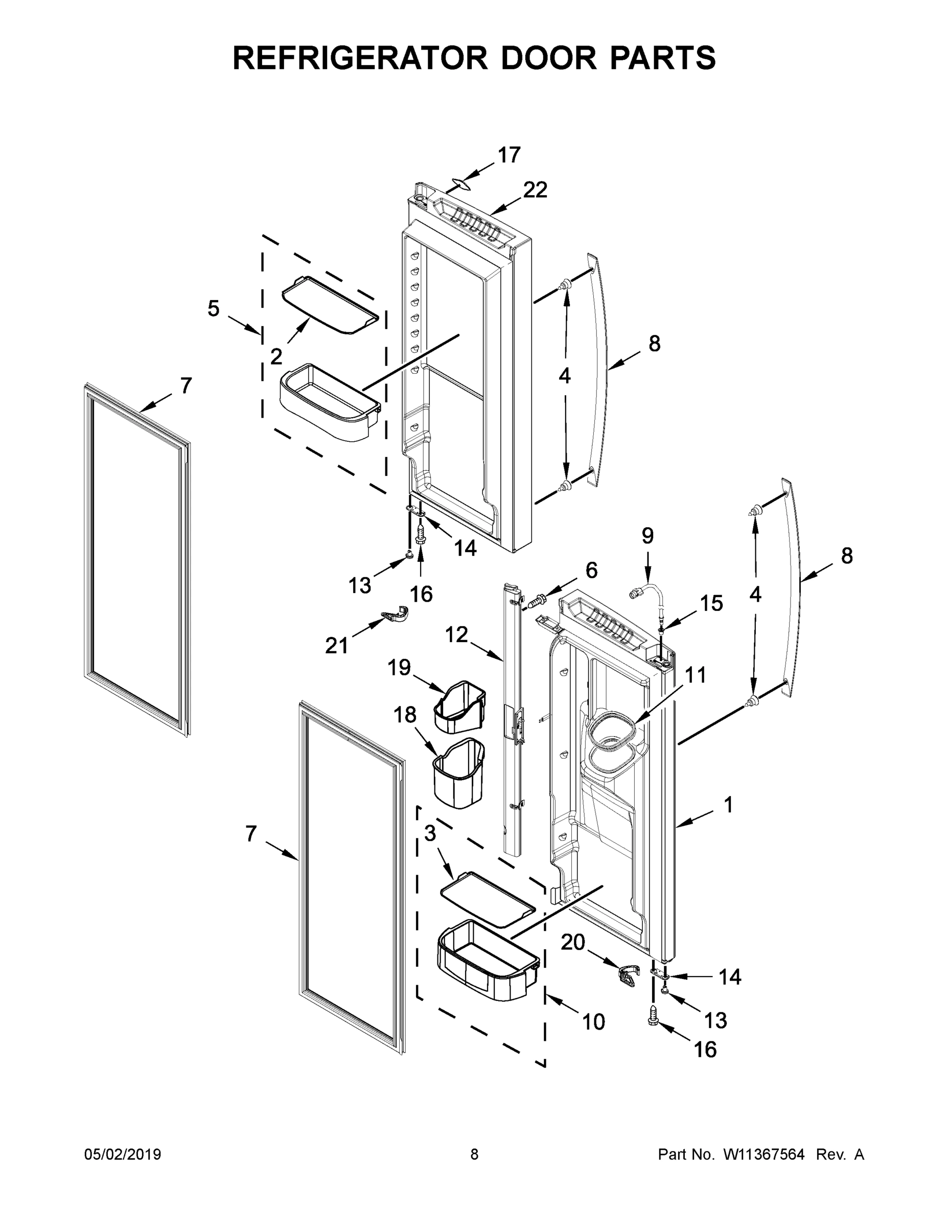 05 - REFRIGERATOR DOOR PARTS