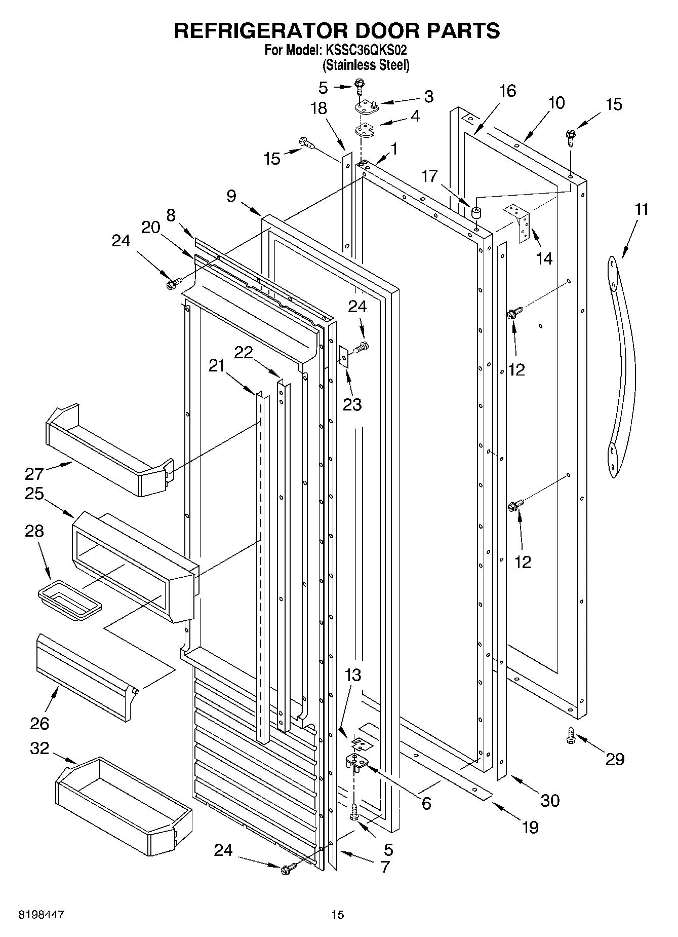 10 - REFRIGERATOR DOOR PARTS