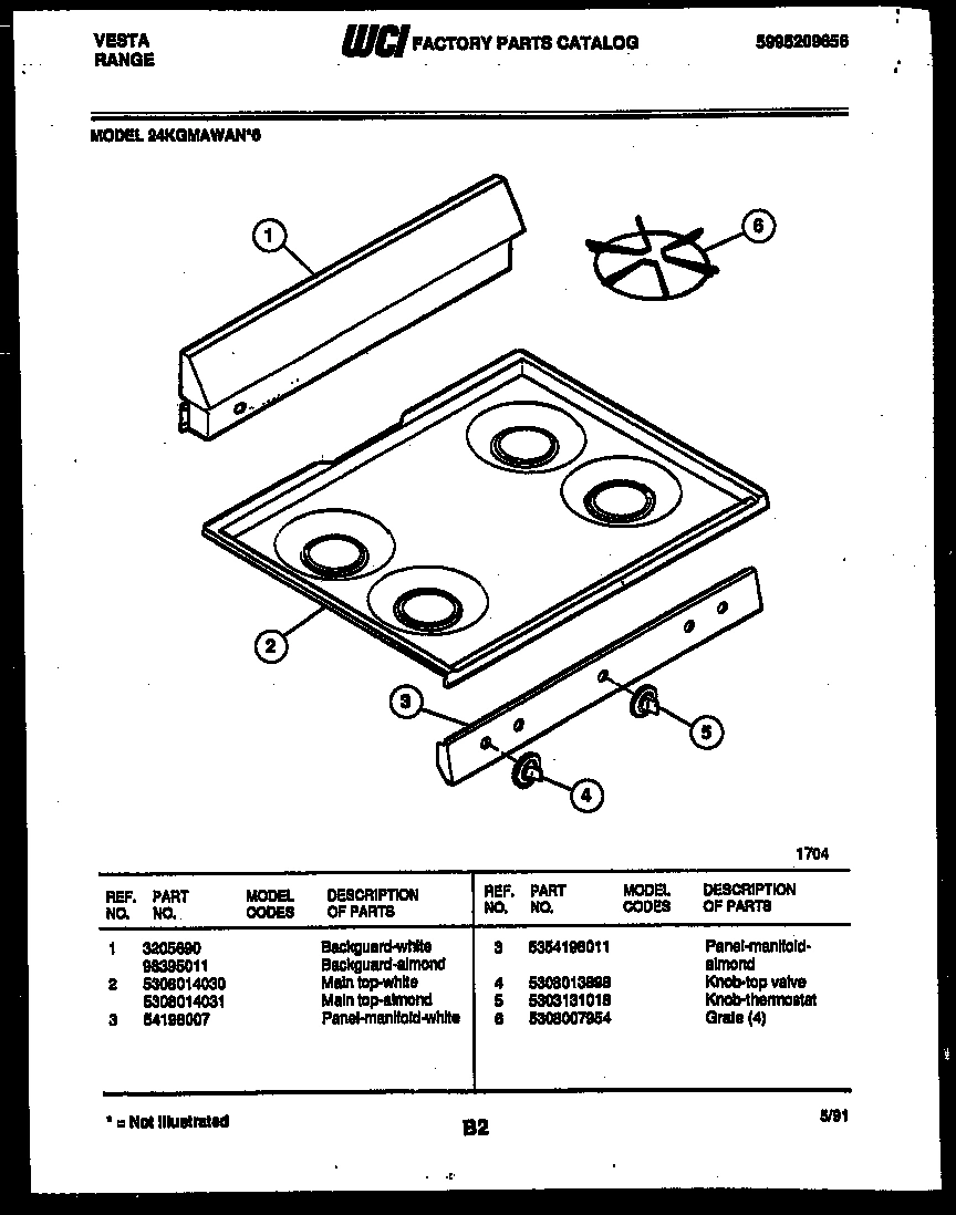 02 - COOKTOP PARTS