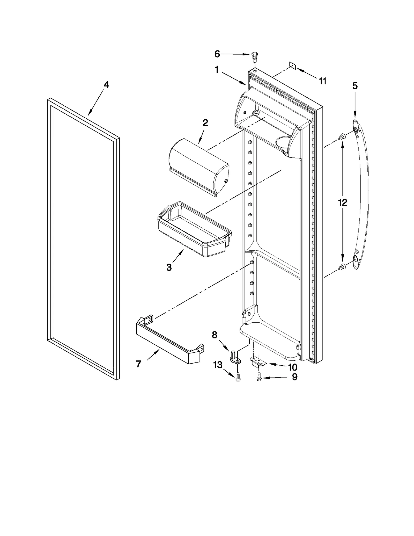 REFRIGERATOR DOOR PARTS