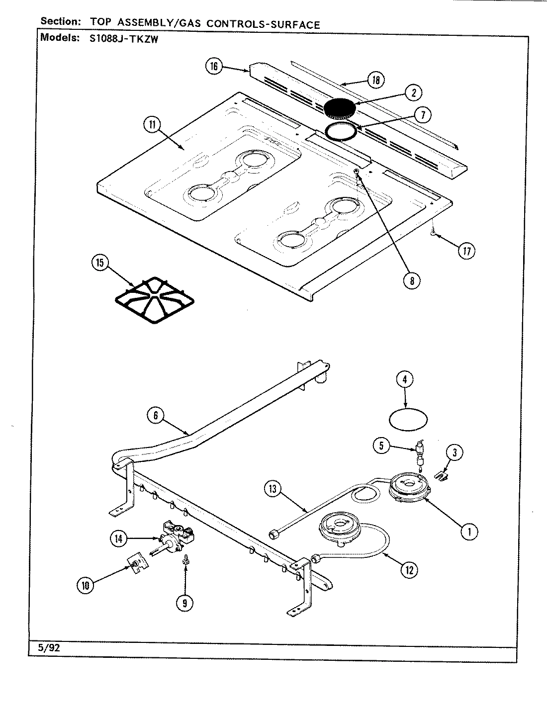 07 - TOP ASSY./CONTROL SYSTEM (SURFACE)