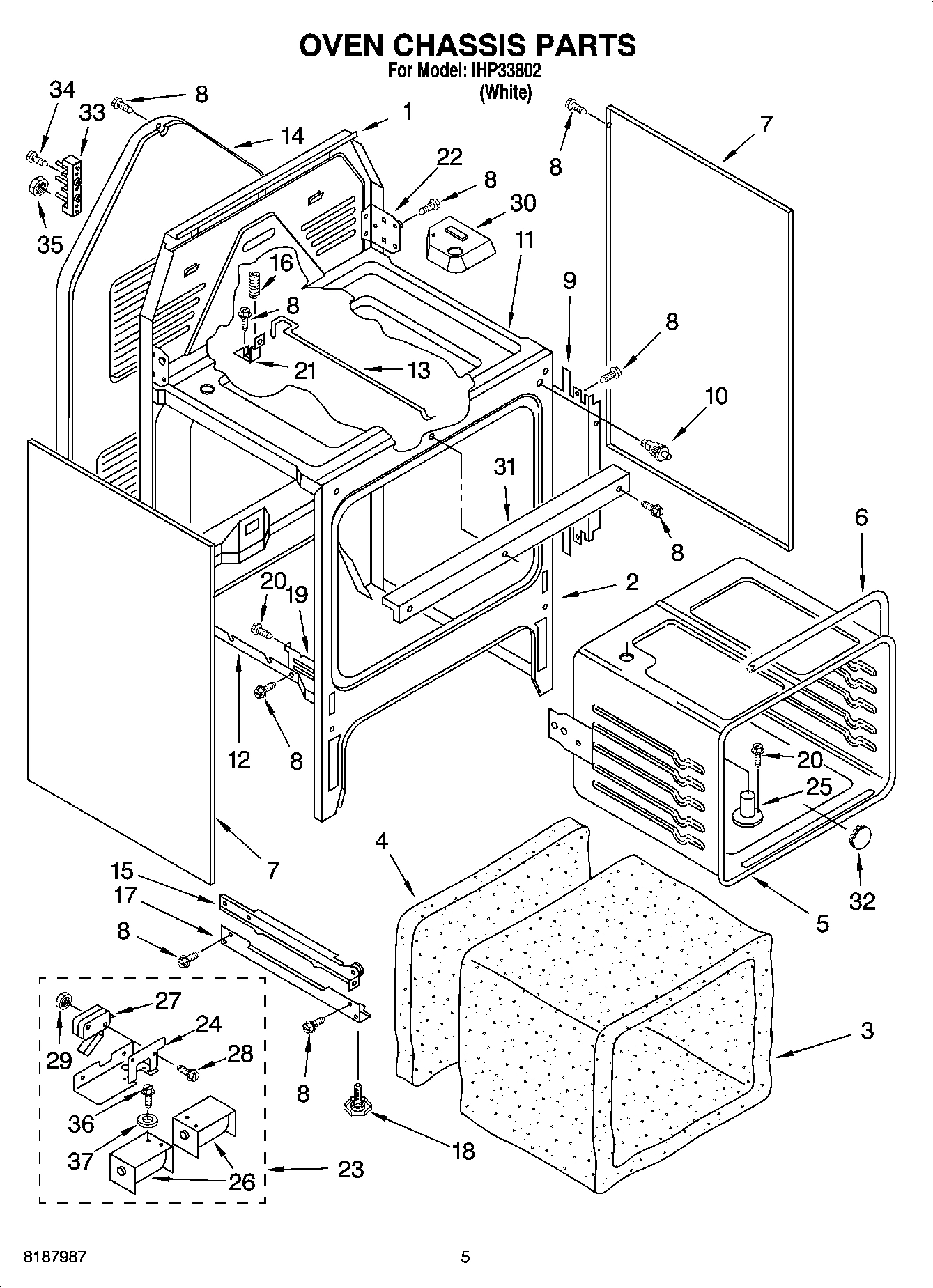 04 - OVEN CHASSIS PARTS