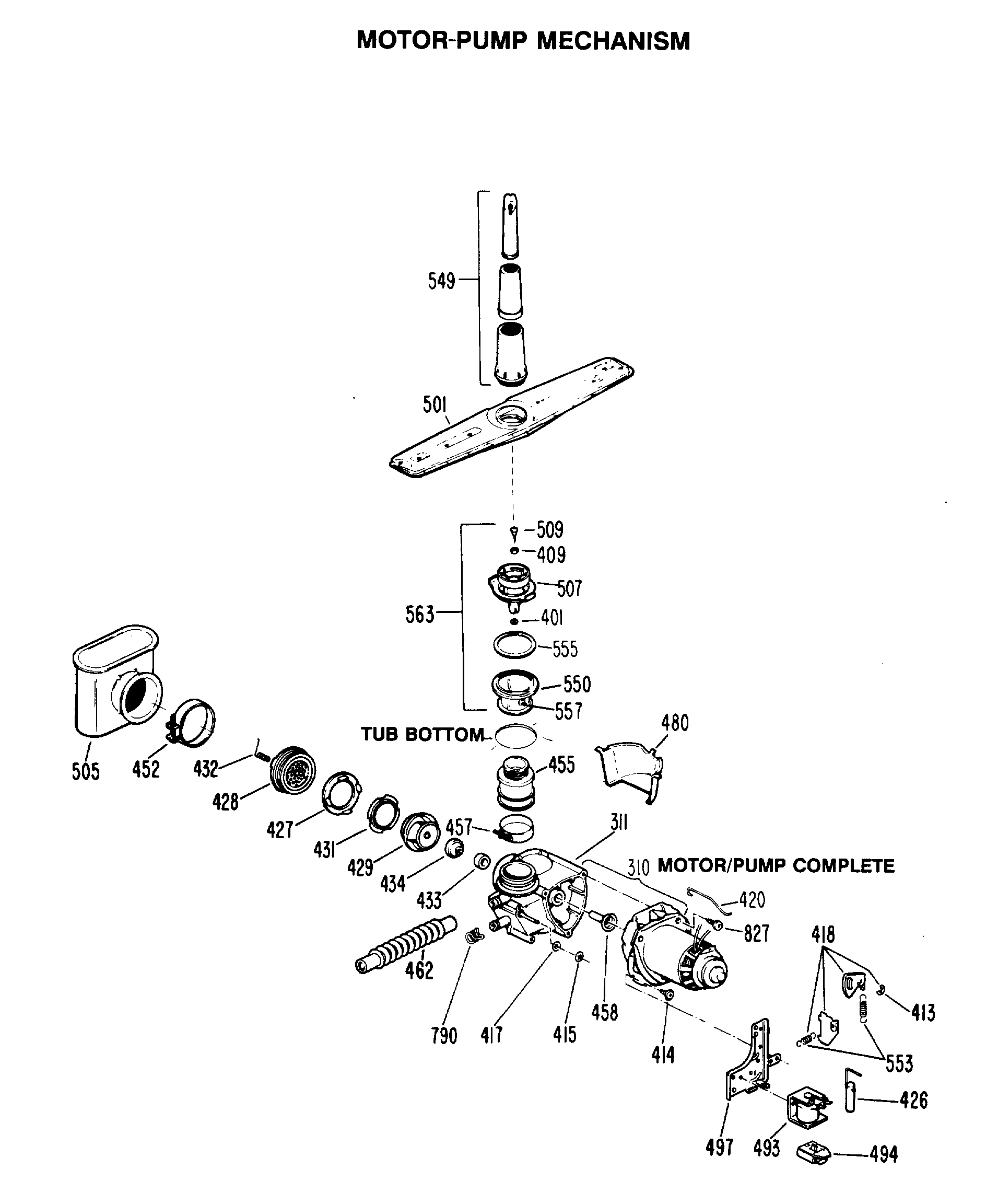 MOTOR-PUMP MECHANISM