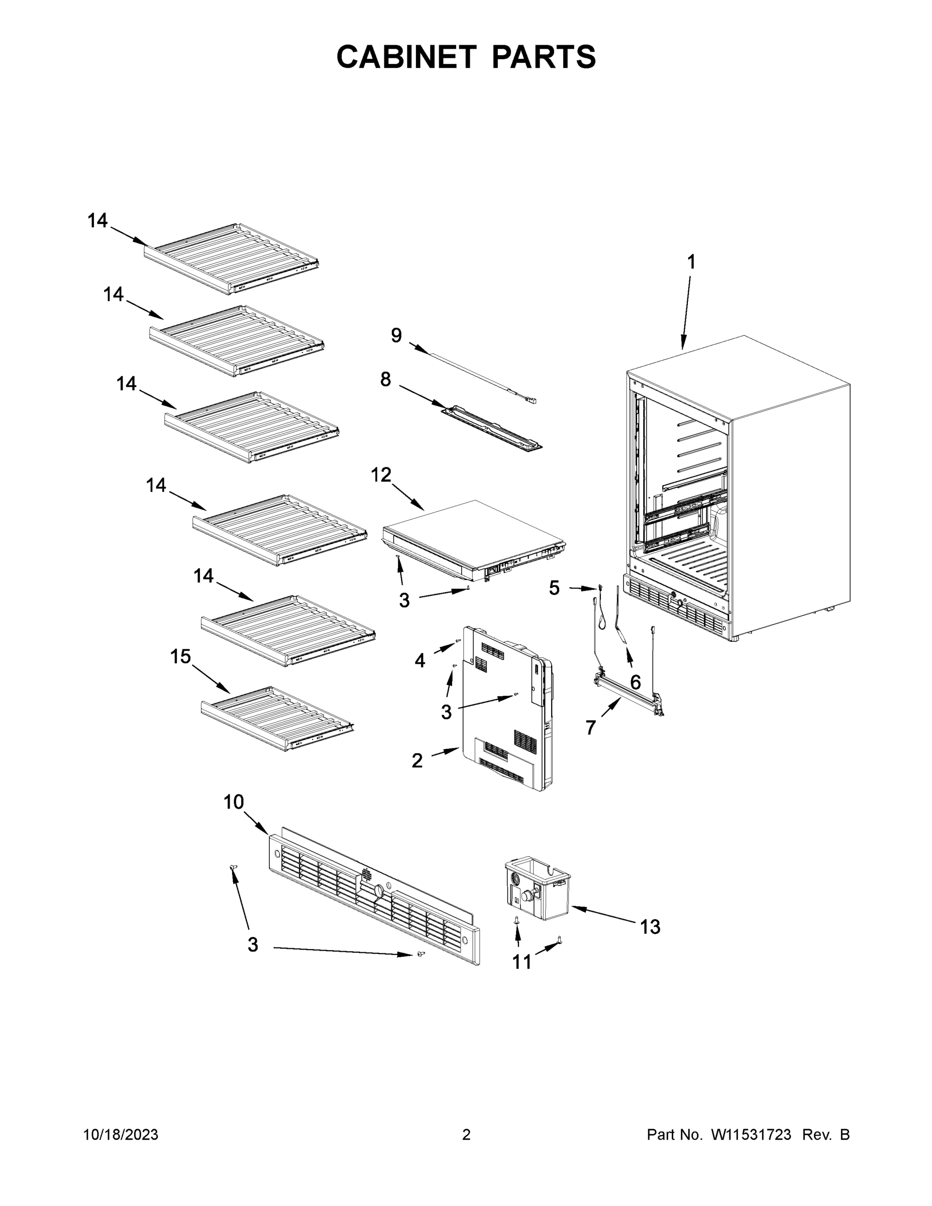 02 - CABINET PARTS
