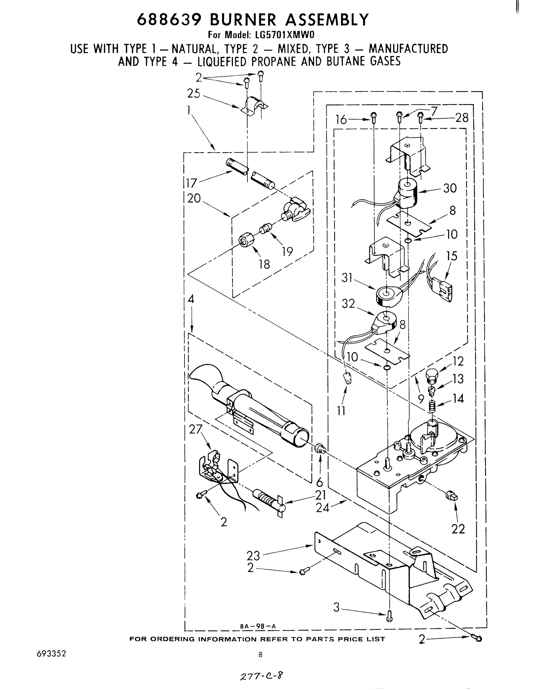 06 - 688639 BURNER ASSEMBLY