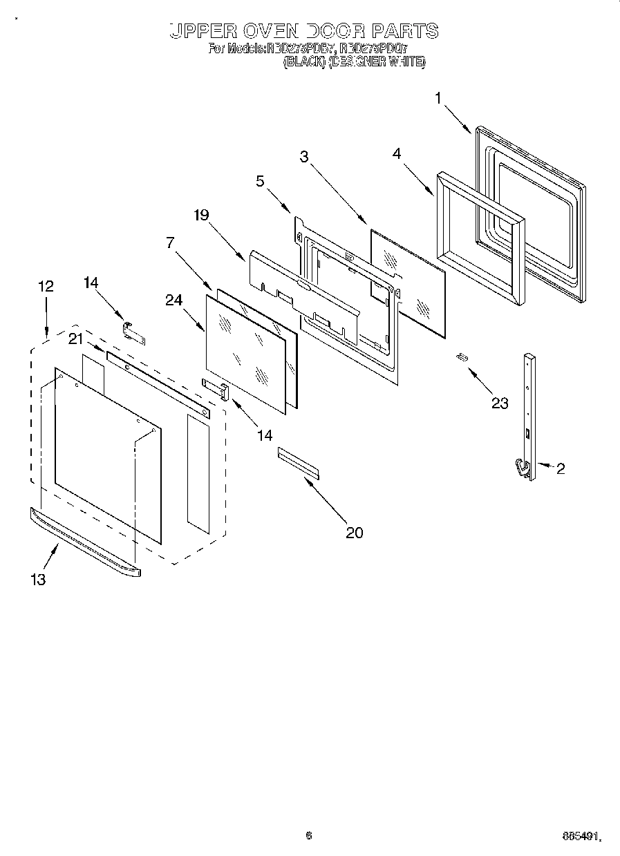 04 - UPPER OVEN DOOR