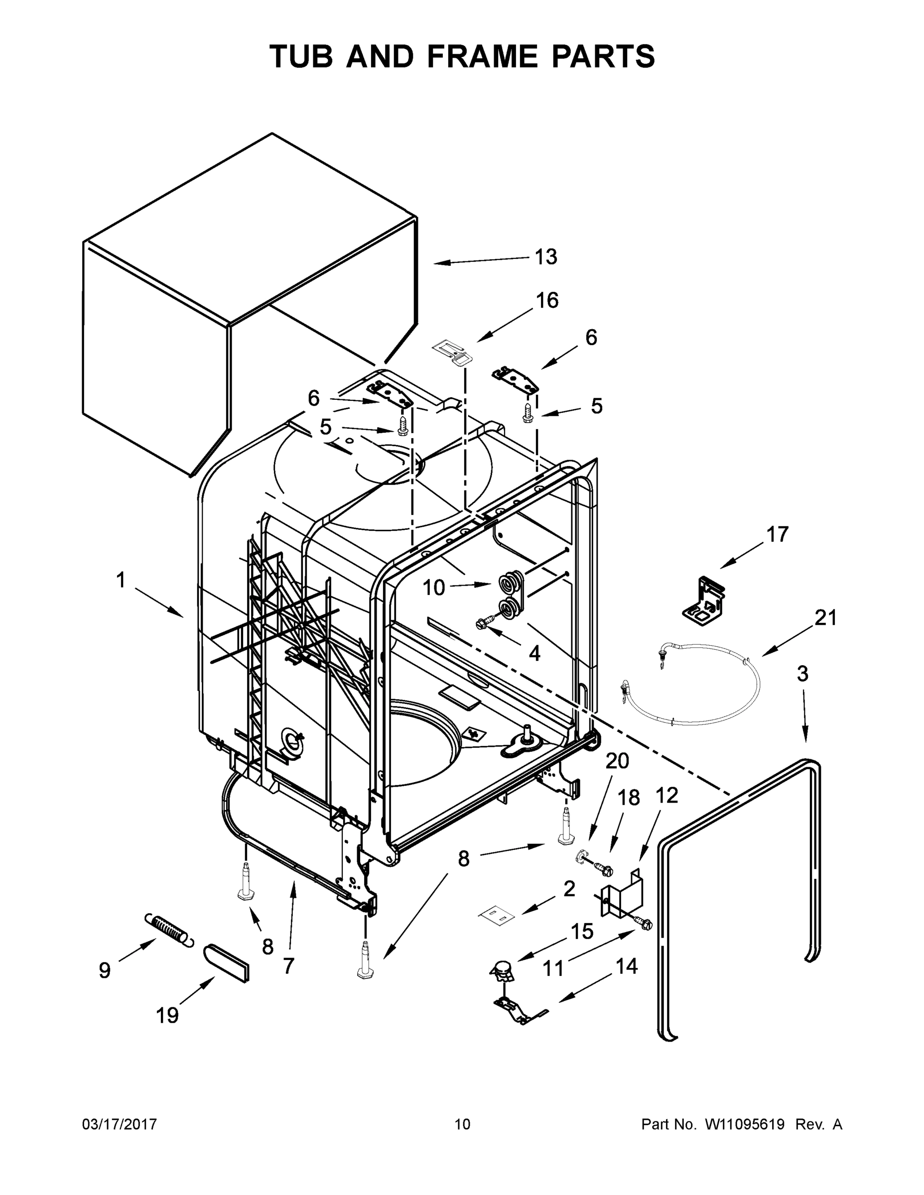 06 - TUB AND FRAME PARTS