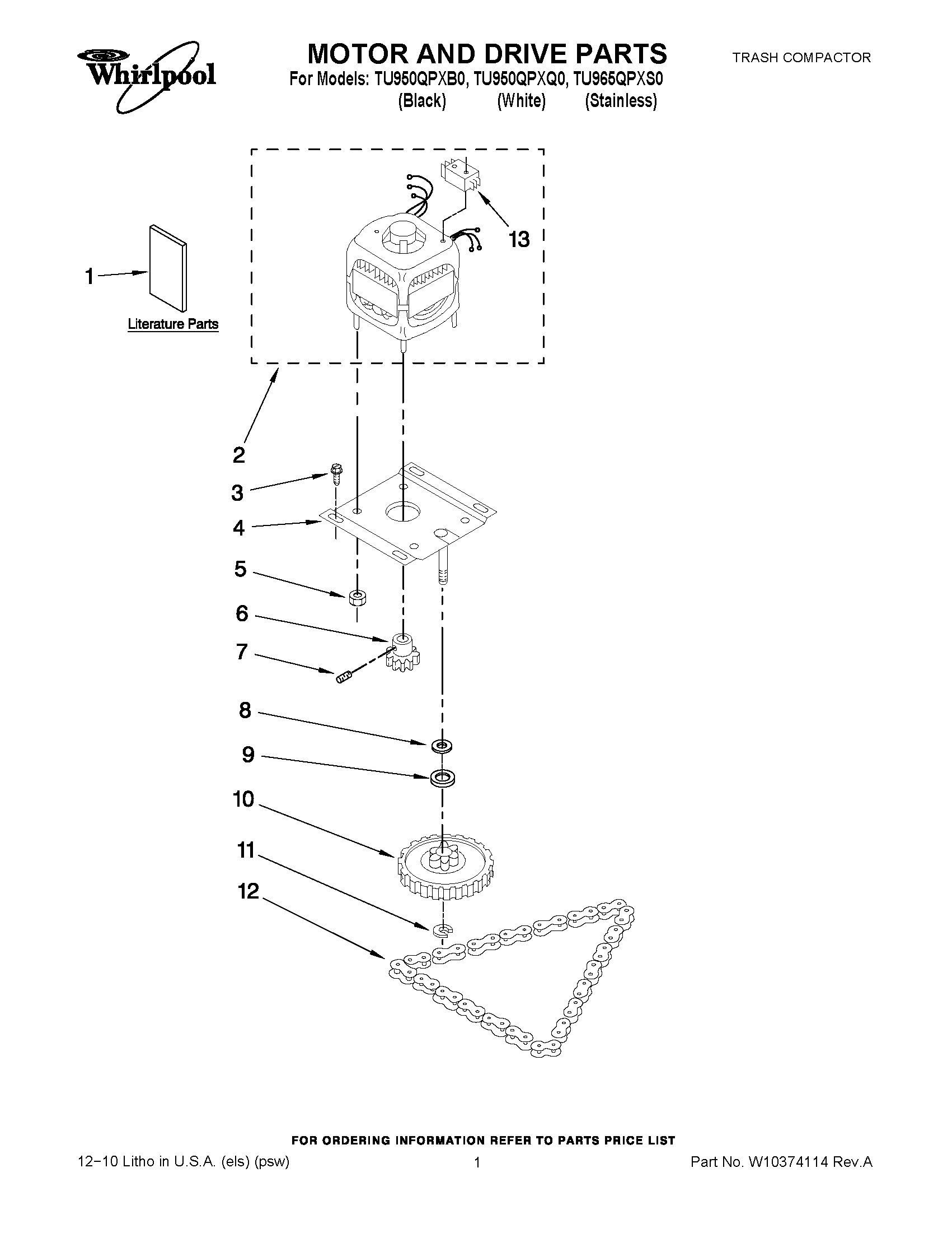 01 - MOTOR AND DRIVE PARTS