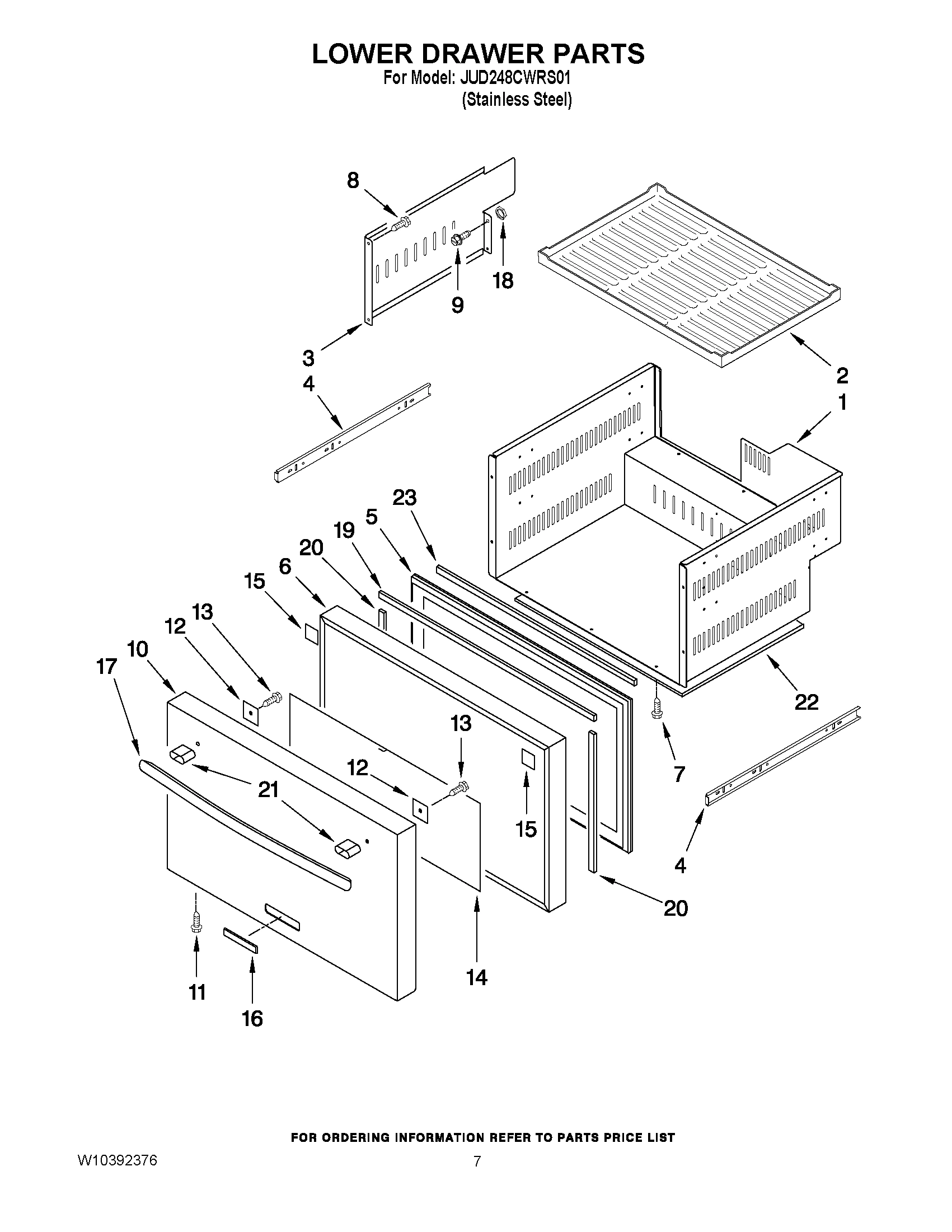 04 - LOWER DRAWER PARTS