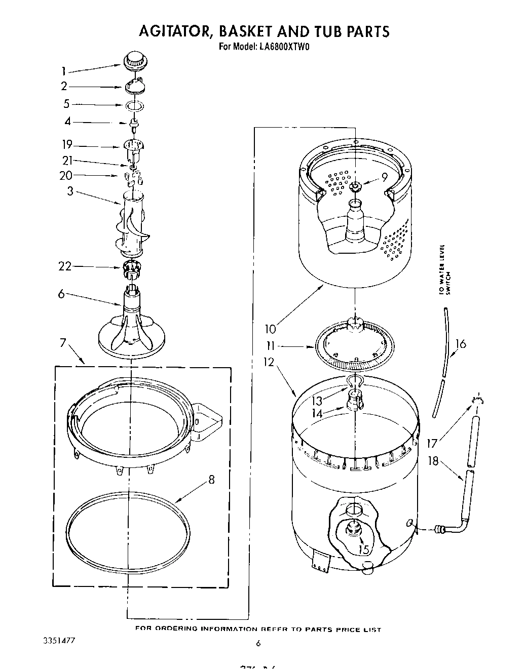 04 - AGITATOR, BASKET AND TUB