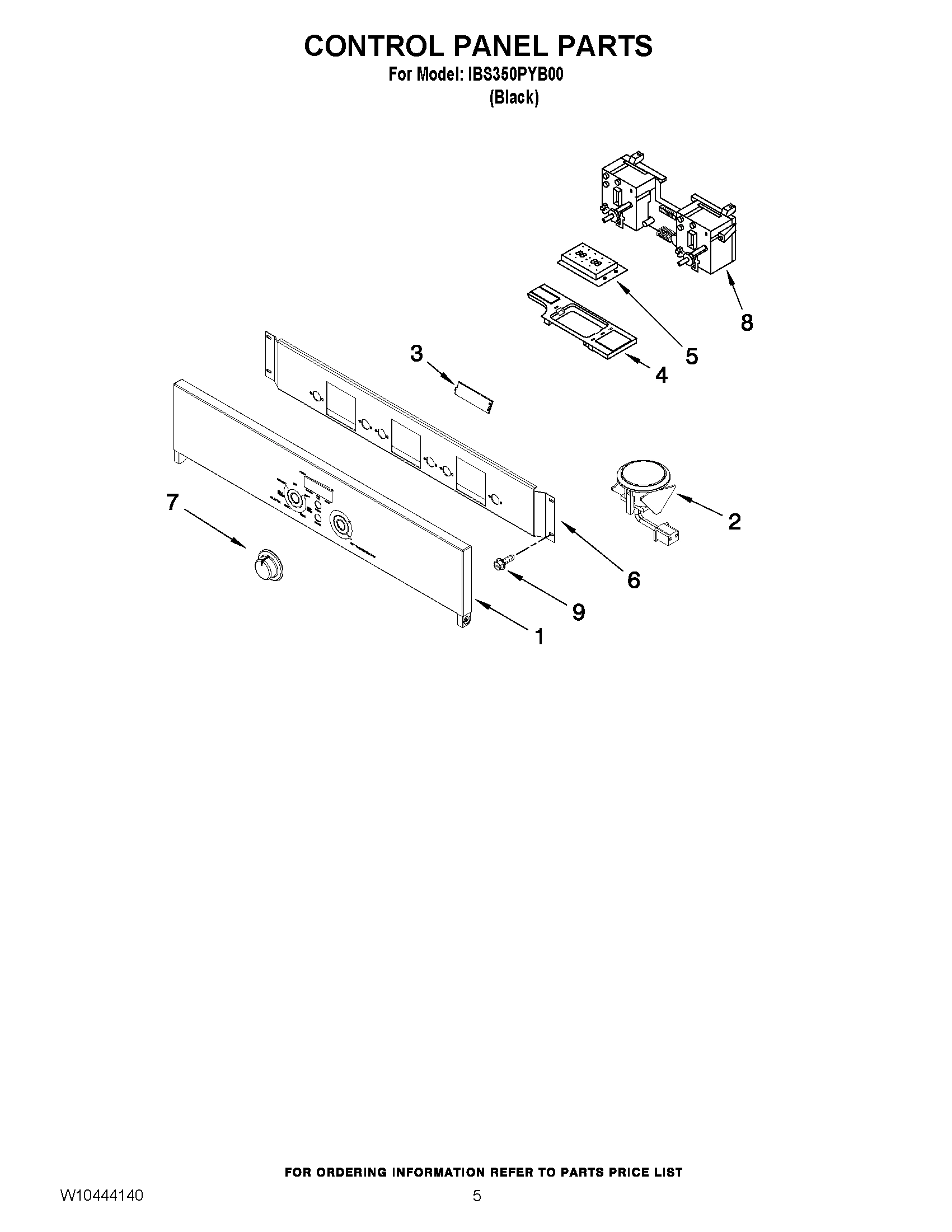 04 - CONTROL PANEL PARTS