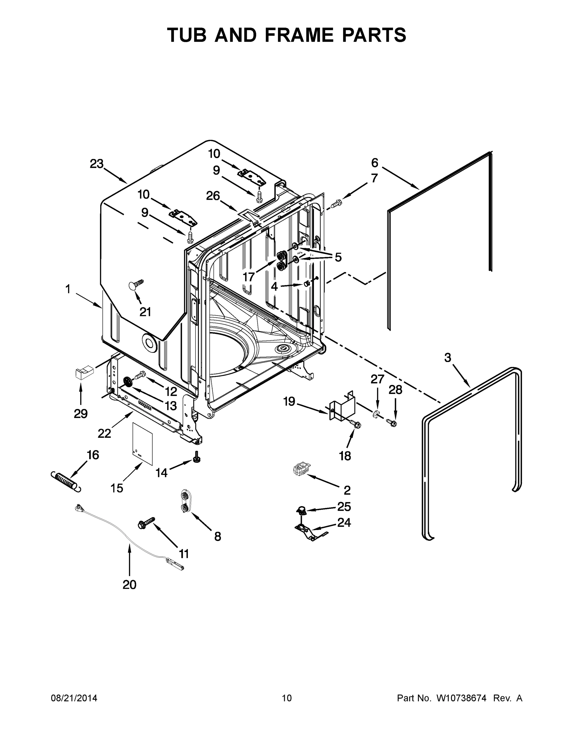 06 - TUB AND FRAME PARTS