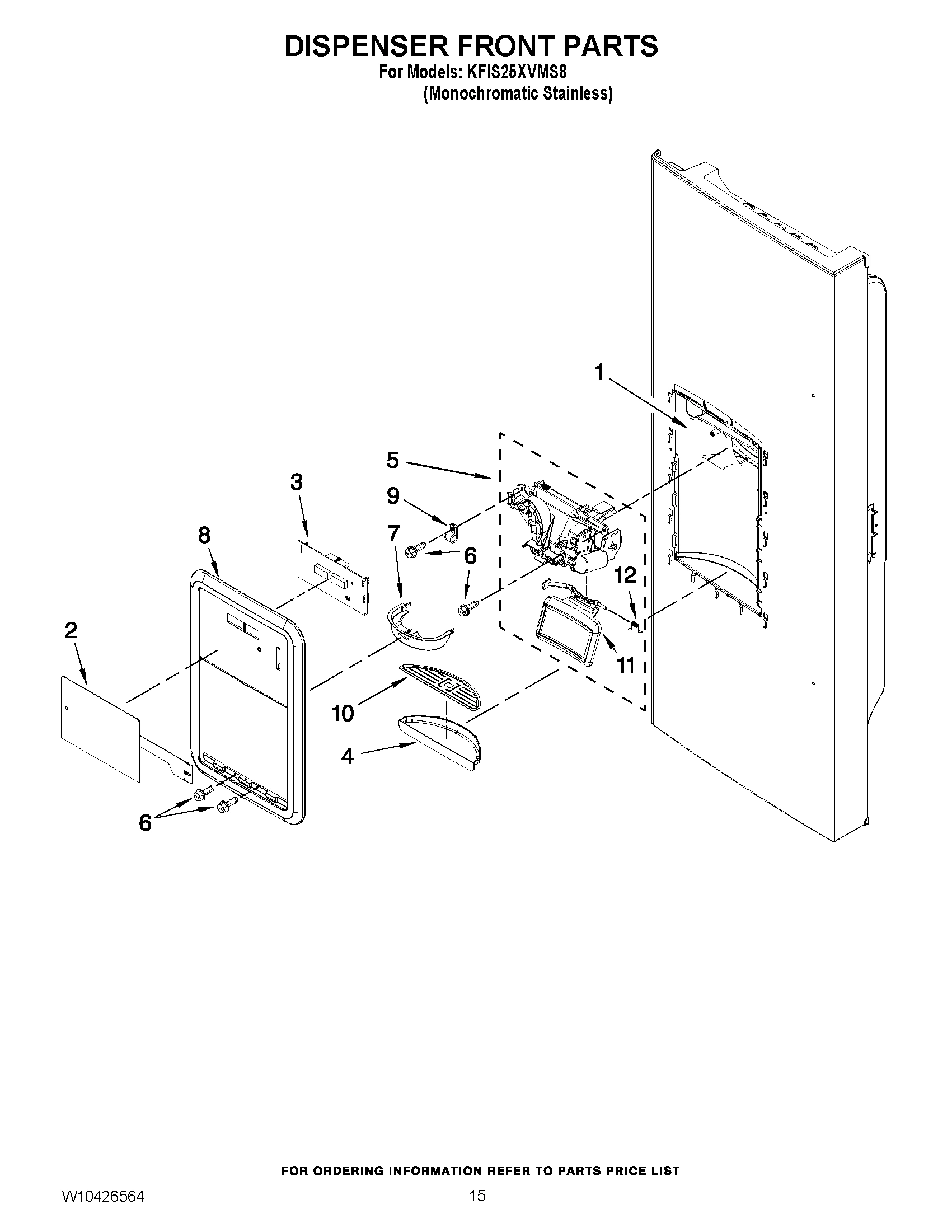 08 - DISPENSER FRONT PARTS