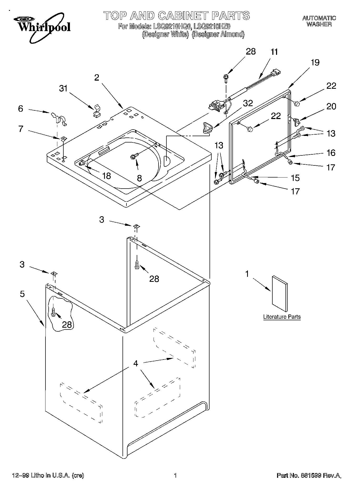 01 - TOP AND CABINET, LITERATURE