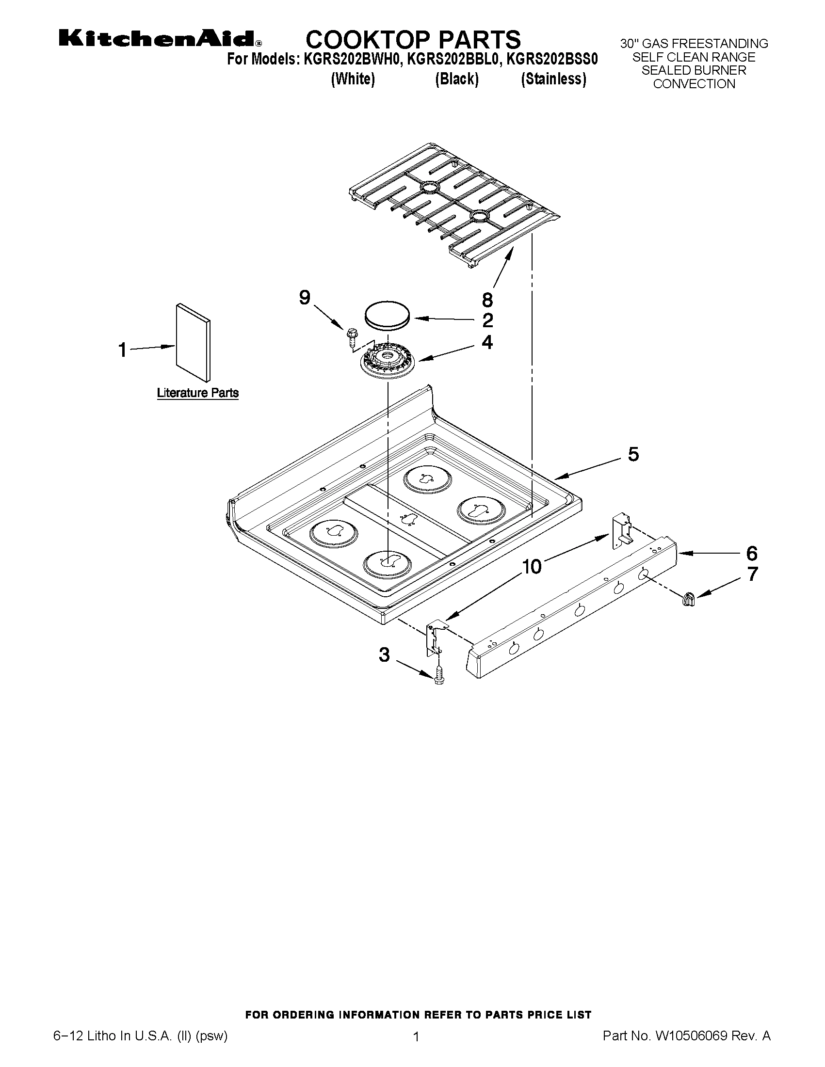 01 - COOKTOP PARTS