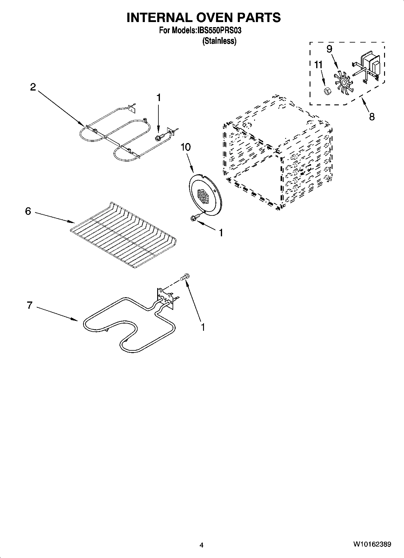 03 - INTERNAL OVEN PARTS