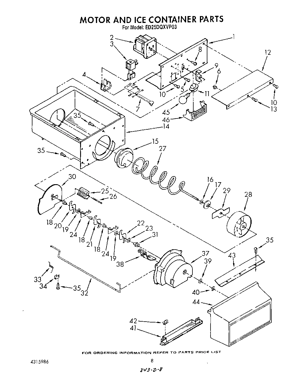 06 - MOTOR AND ICE CONTAINER