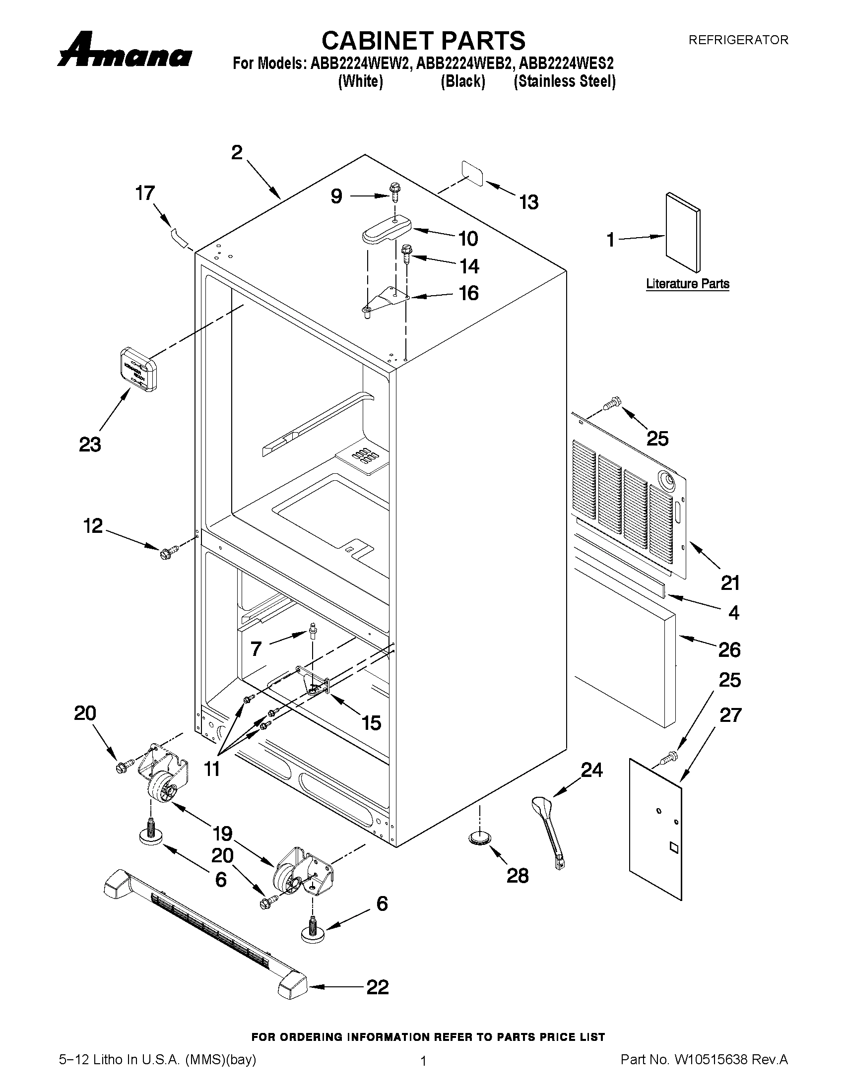 01 - CABINET PARTS
