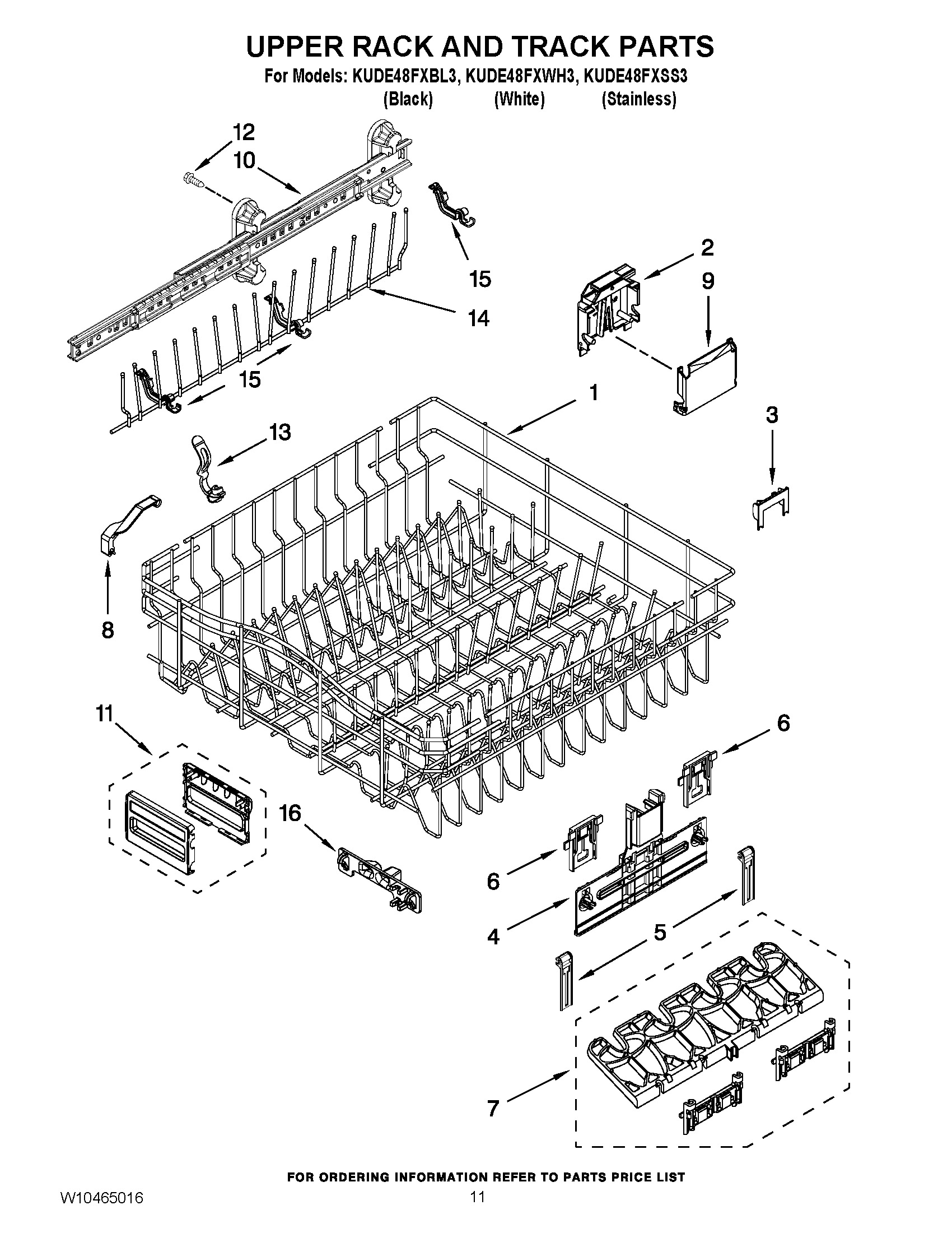 09 - UPPER RACK AND TRACK PARTS