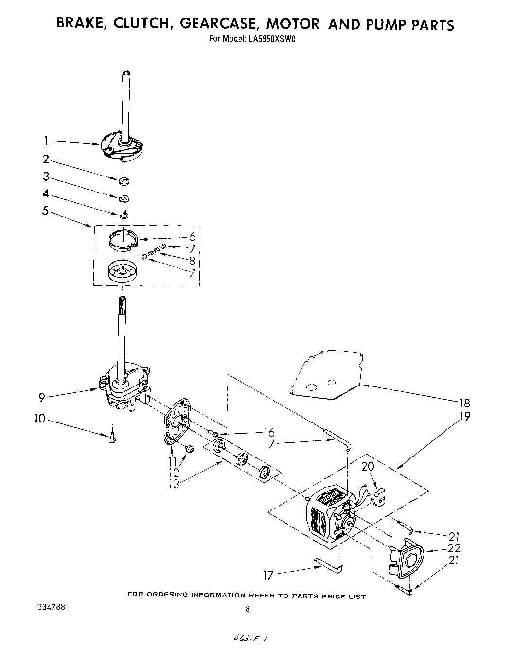 07 - BRAKE, CLUTCH, GEARCASE, MOTOR AND PUMP