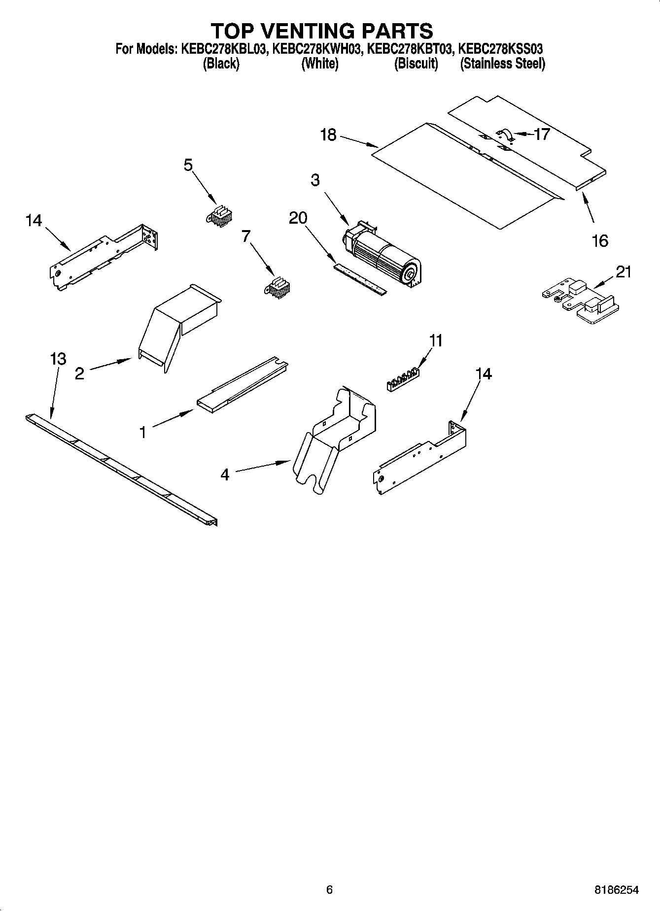 05 - TOP VENTING PARTS, OPTIONAL PARTS