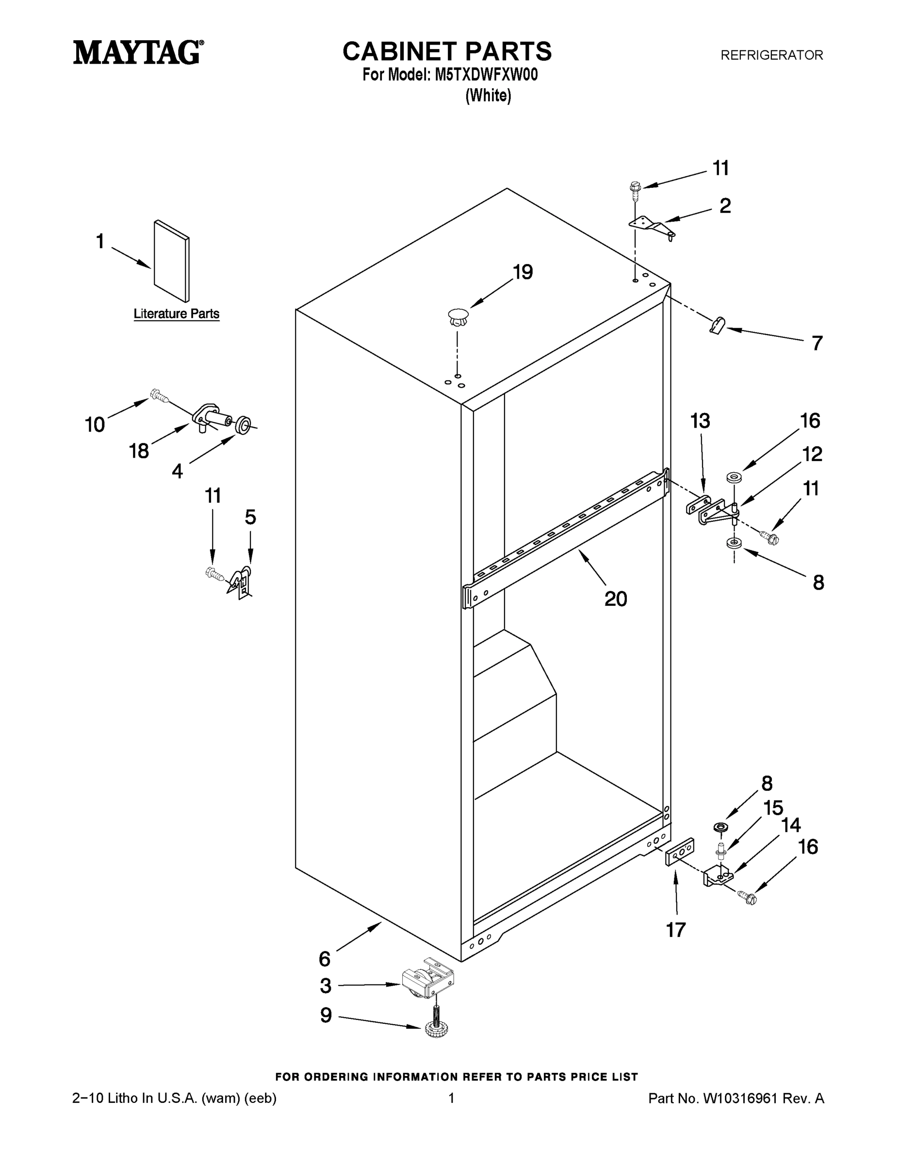 01 - CABINET PARTS