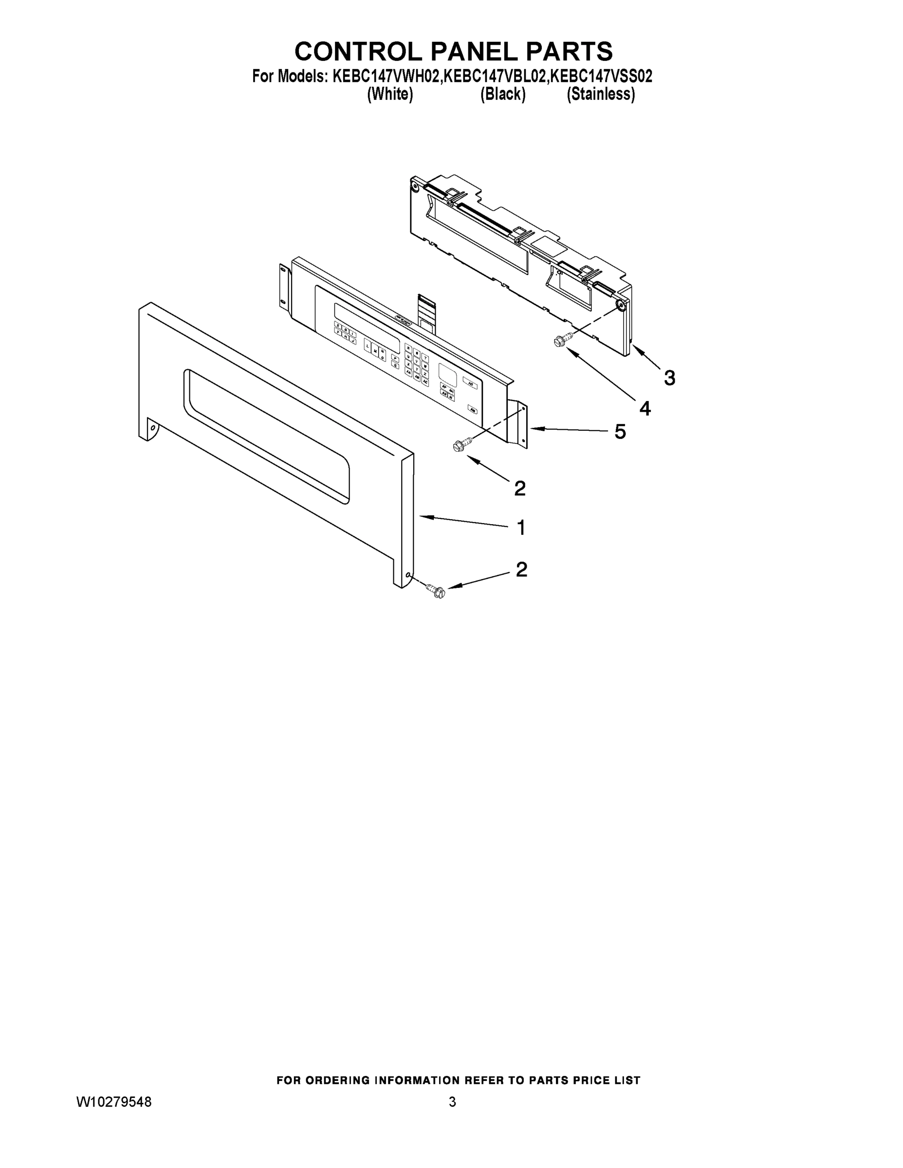 02 - CONTROL PANEL PARTS