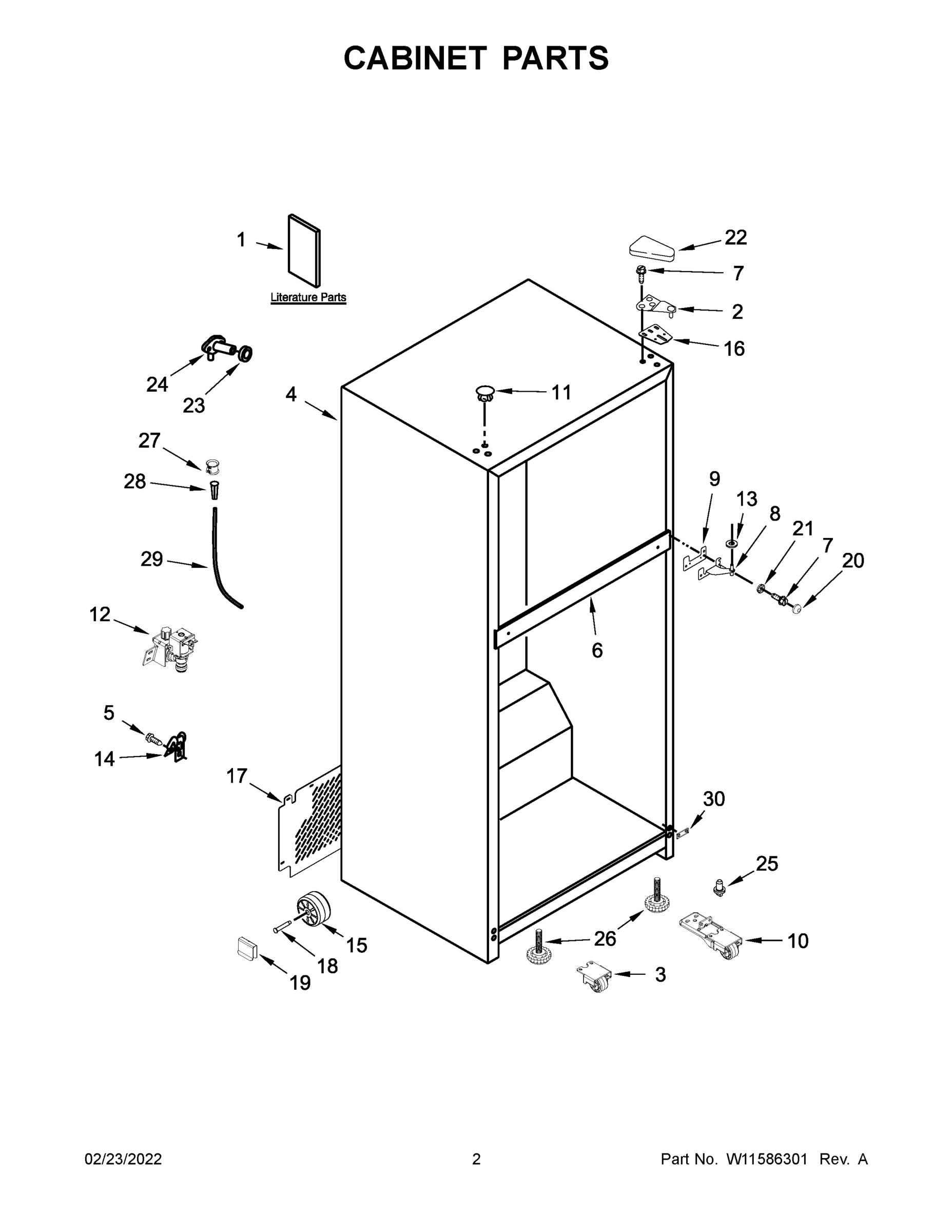 02 - CABINET PARTS