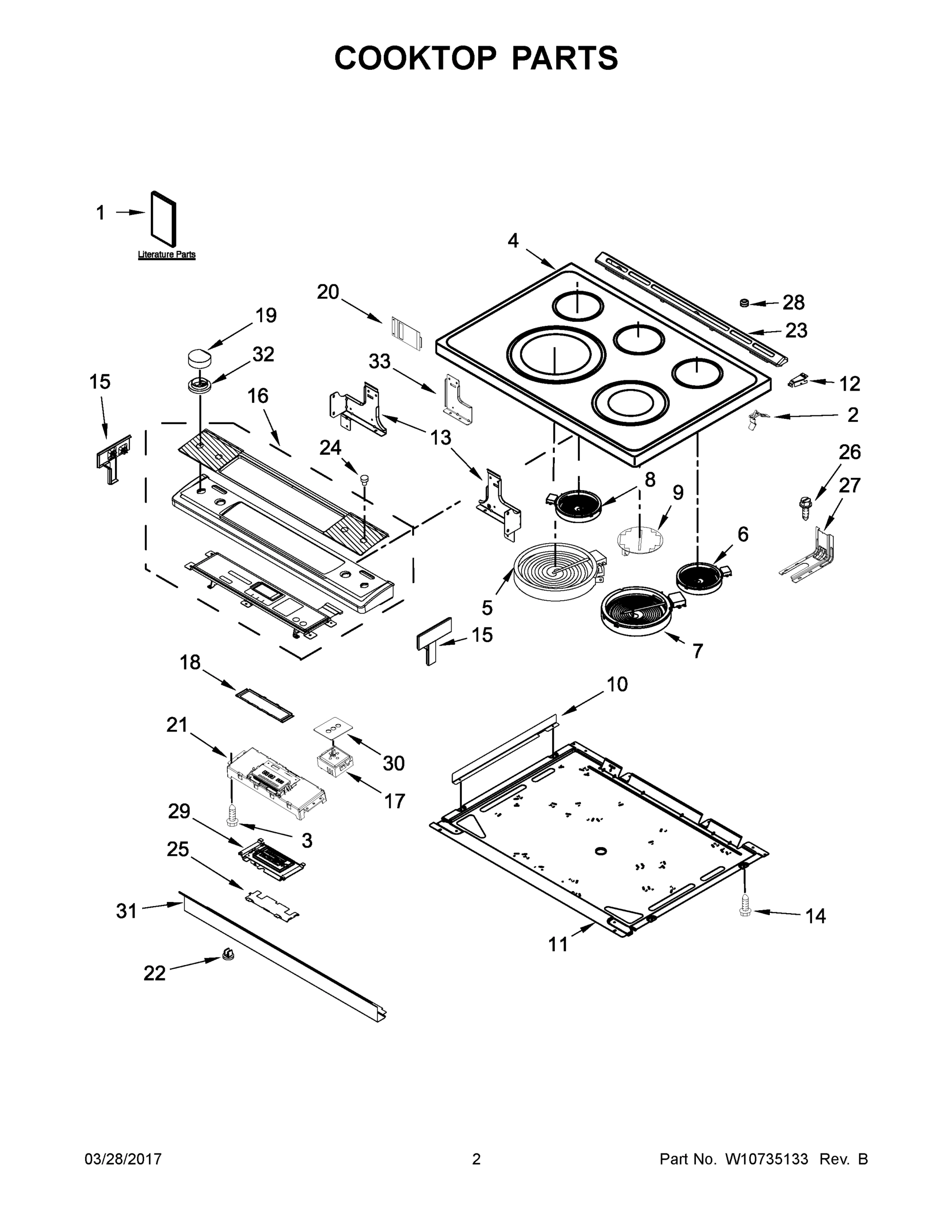 02 - COOKTOP PARTS