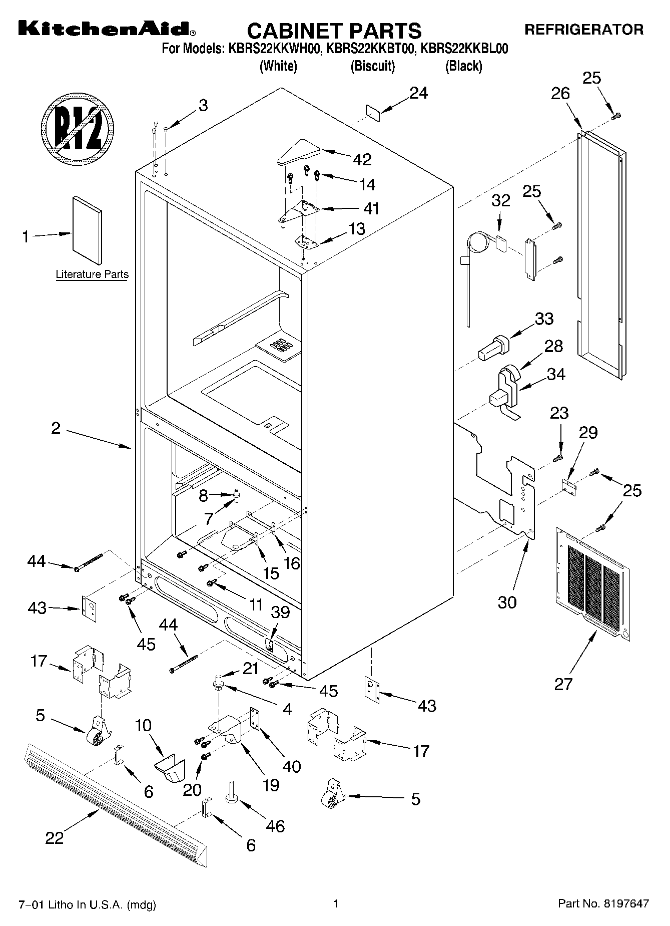 01 - CABINET, LITERATURE