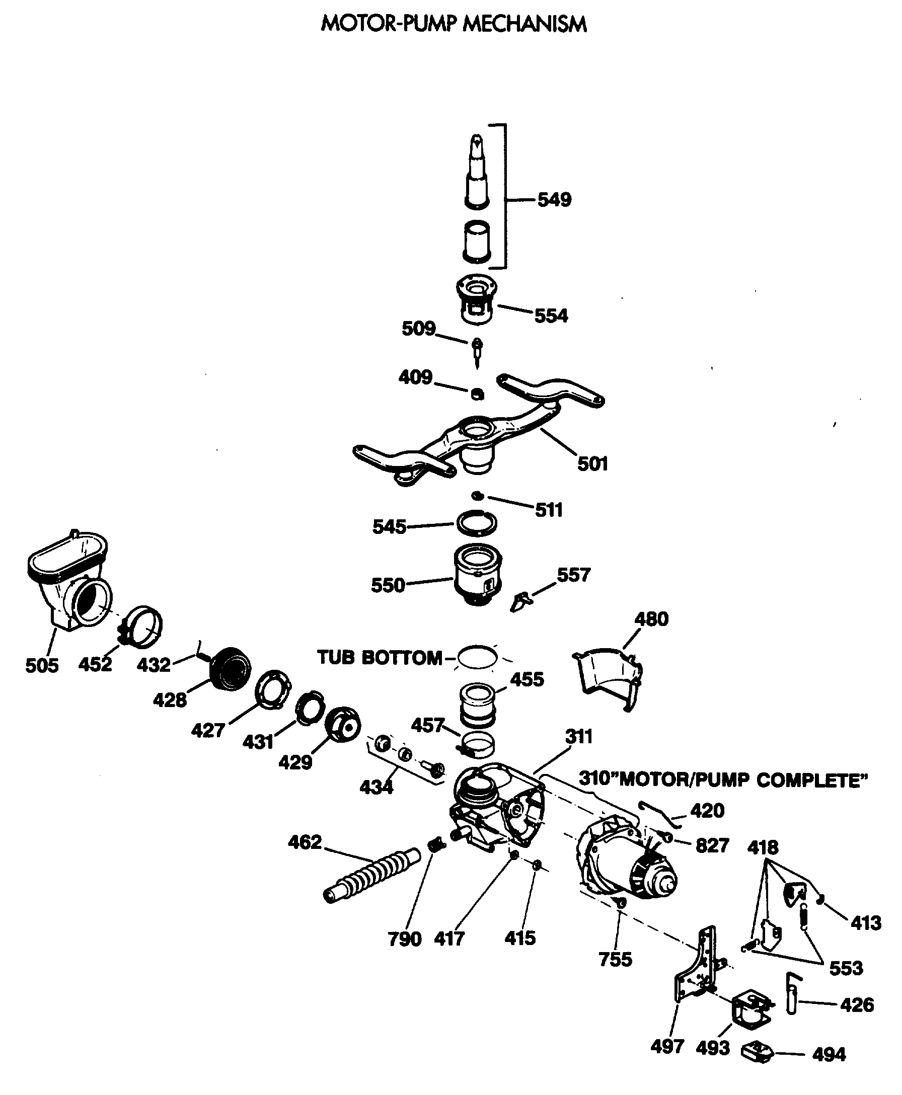 MOTOR-PUMP MECHANISM