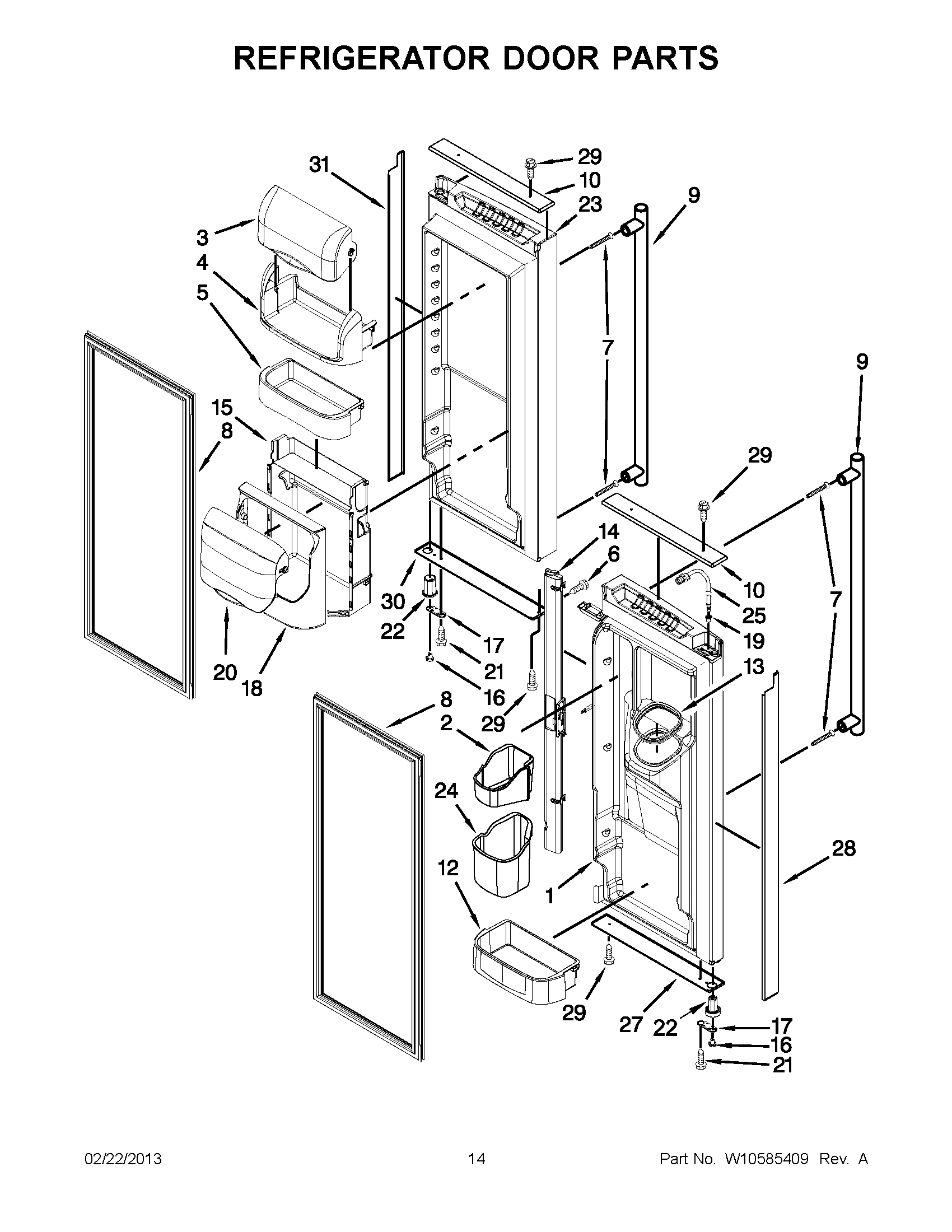 07 - REFRIGERATOR DOOR PARTS