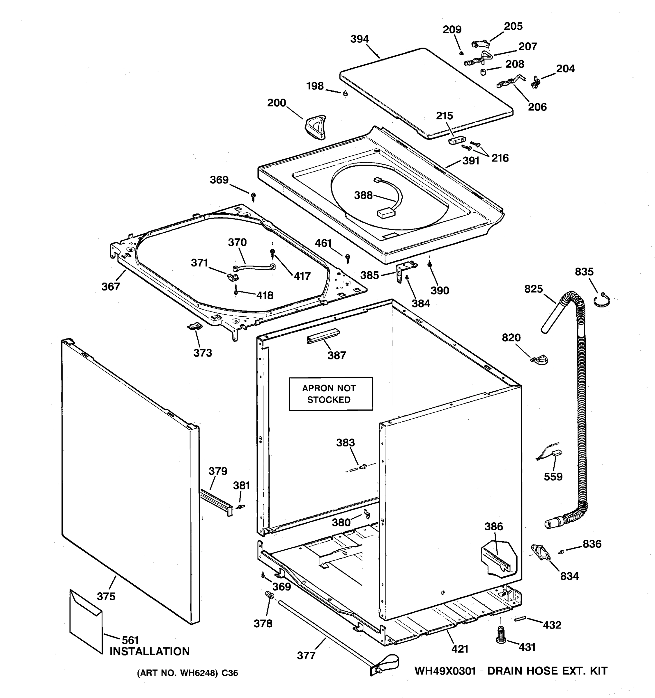 CABINET, COVER & FRONT PANEL