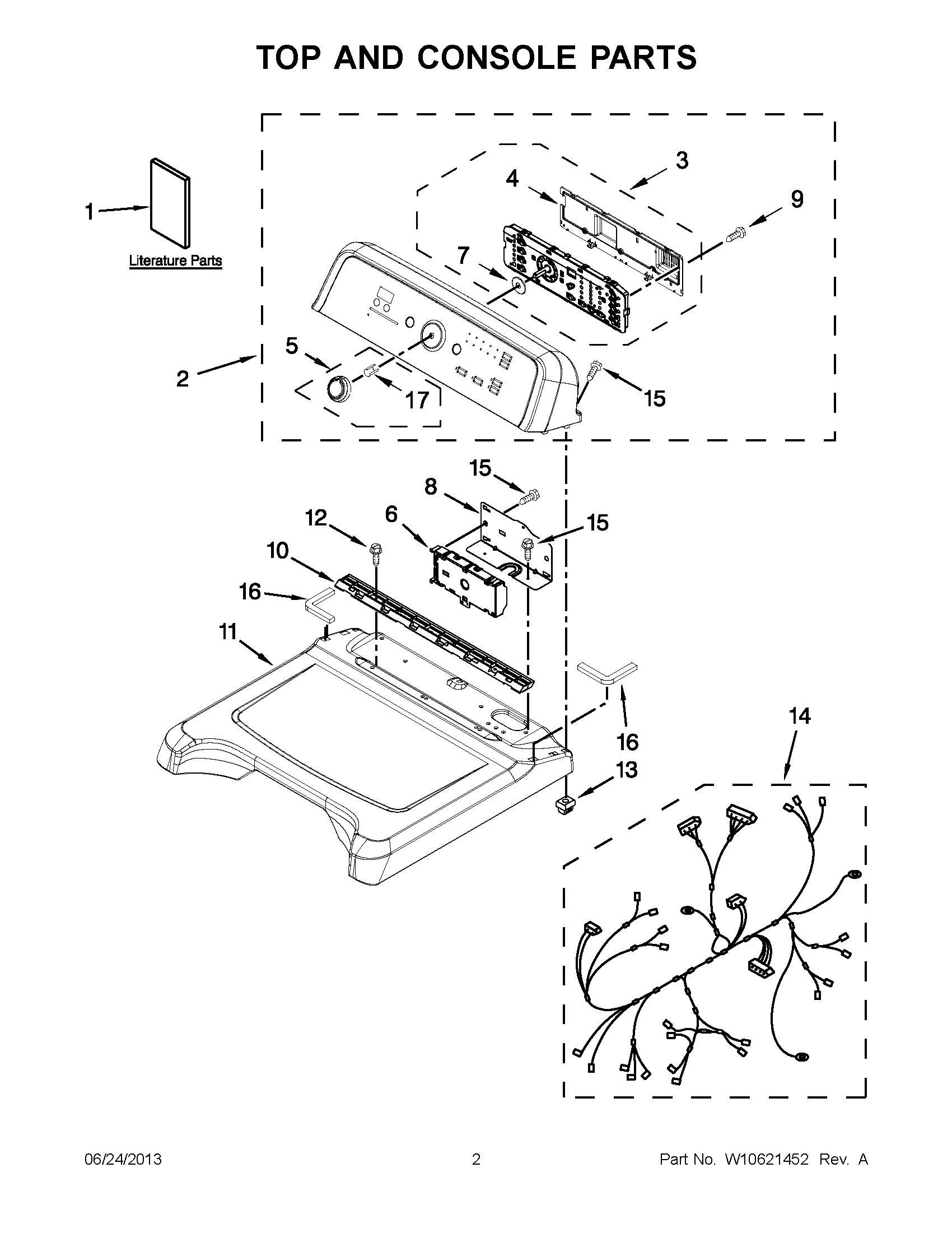 01 - TOP AND CONSOLE PARTS