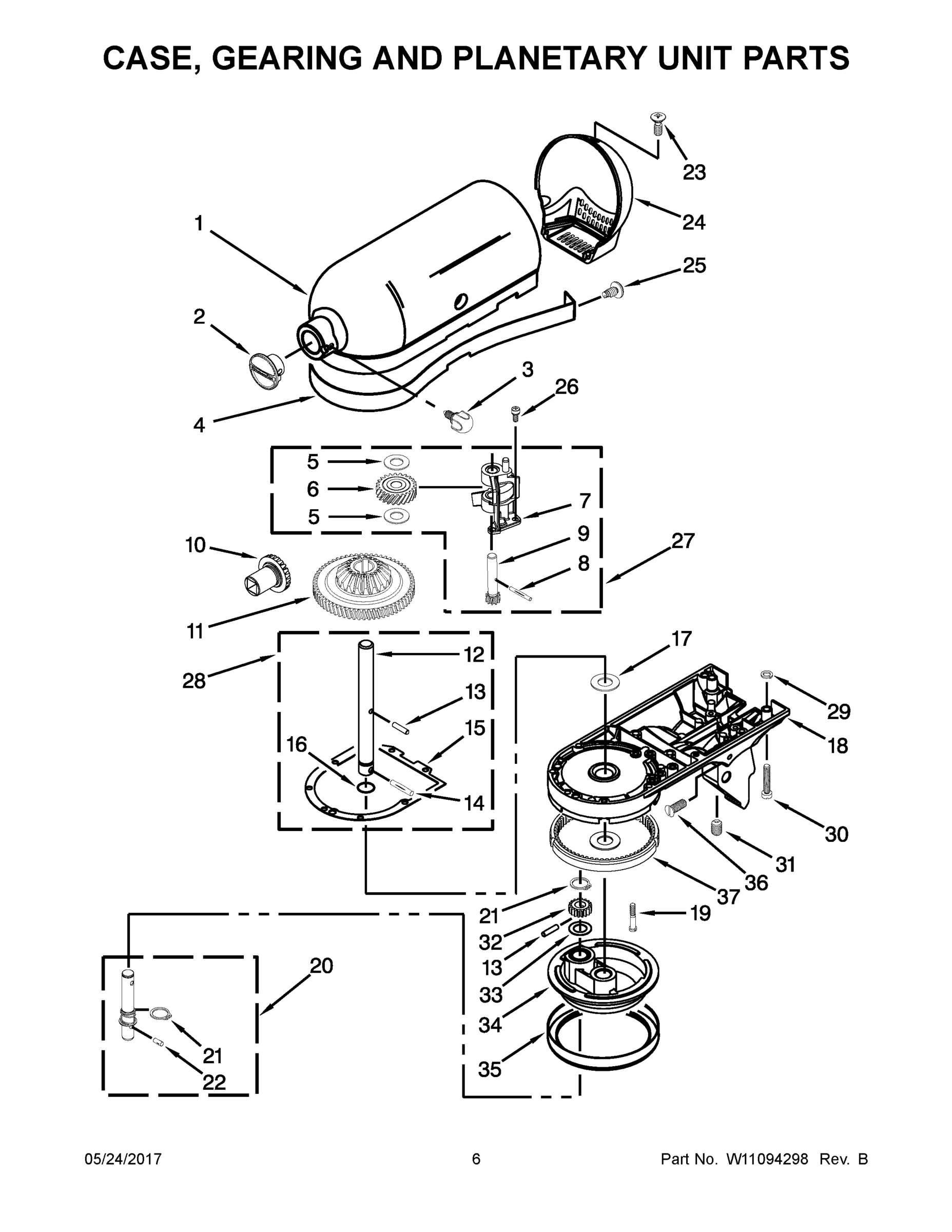 04 - CASE, GEARING AND PLANETARY UNIT PARTS