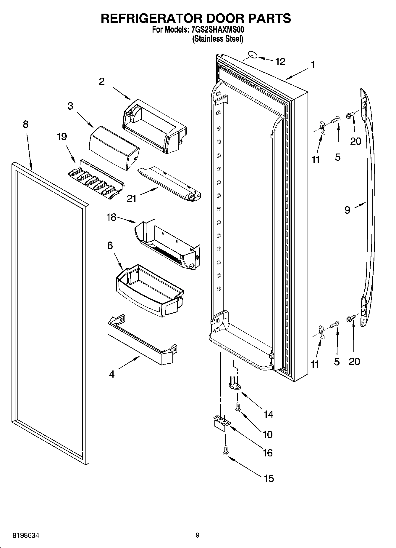 06 - REFRIGERATOR DOOR PARTS