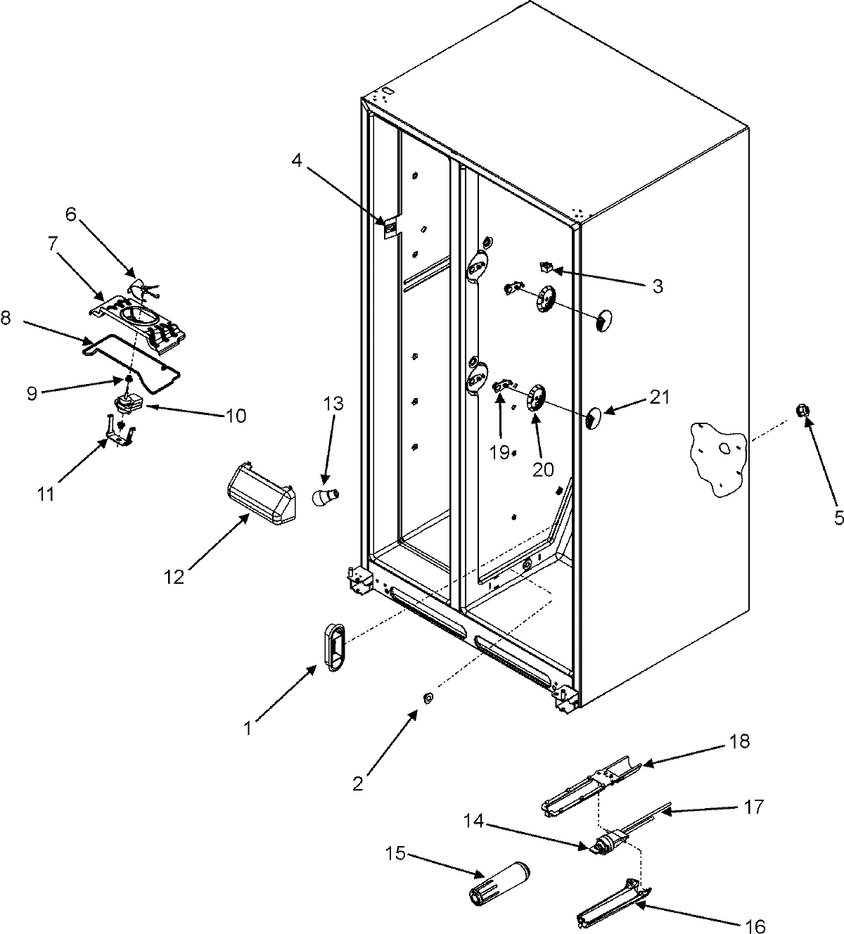 05 - EVAP FAN/CRISP LT/WATER FILTER