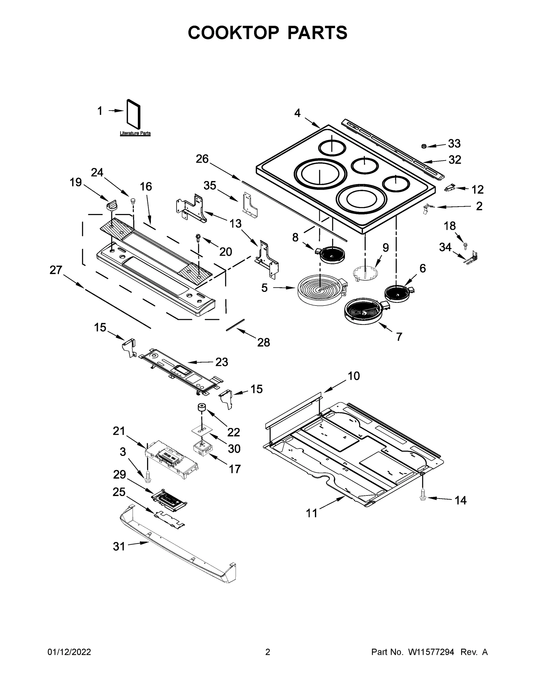 02 - COOKTOP PARTS