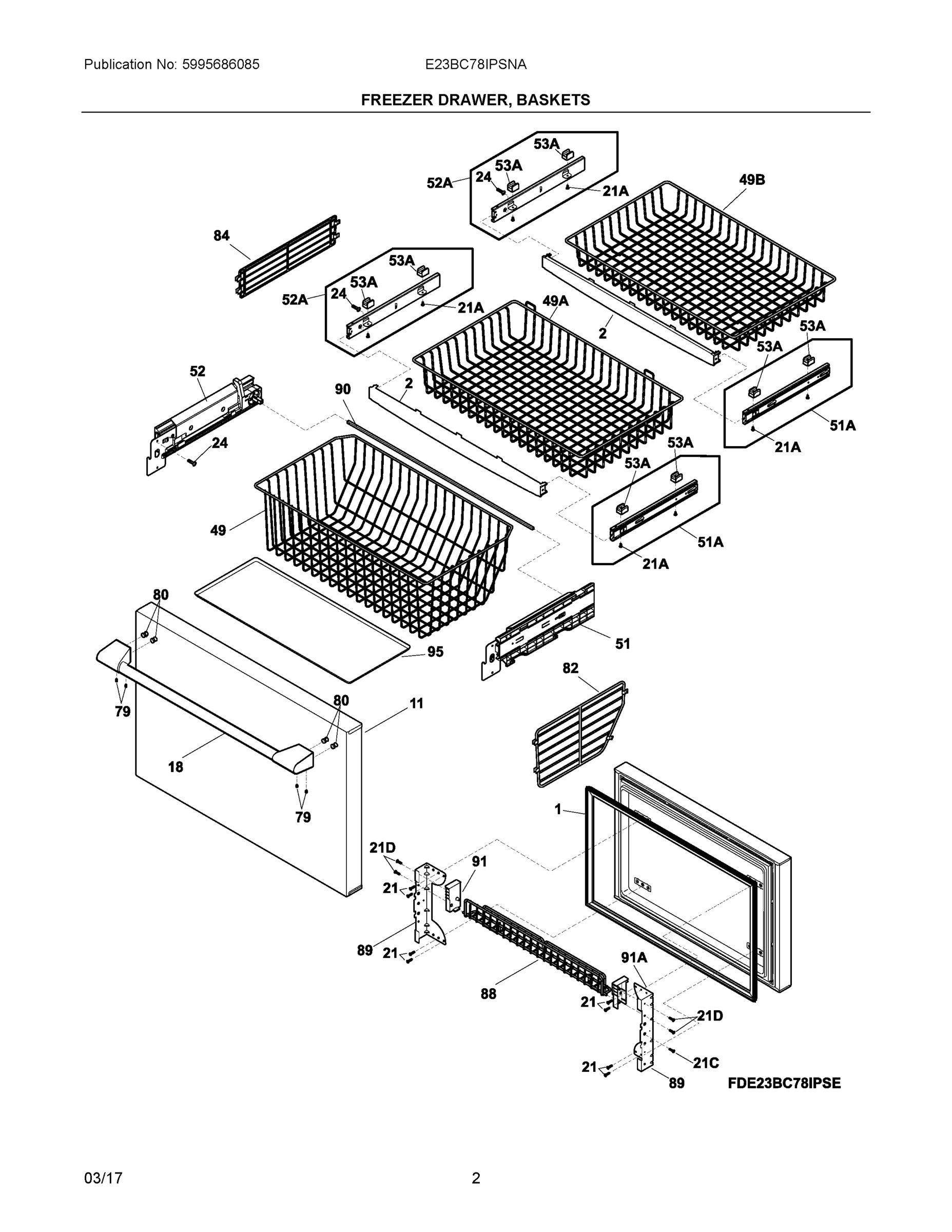 02 - FREEZER DRAWER, BASKETS