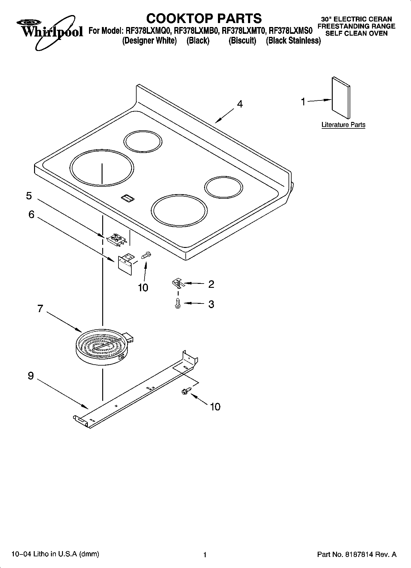 01 - COOKTOP PARTS