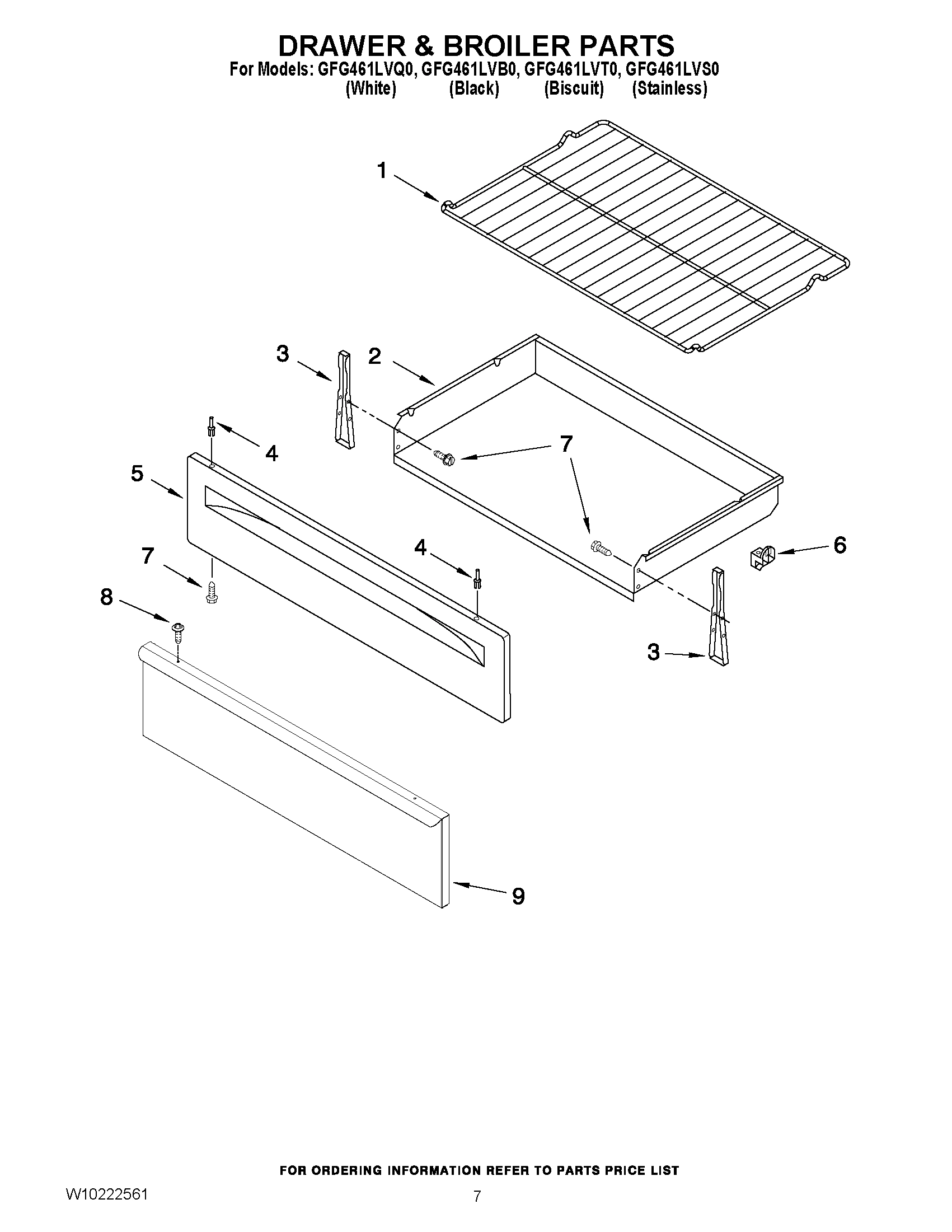 05 - DRAWER & BROILER PARTS
