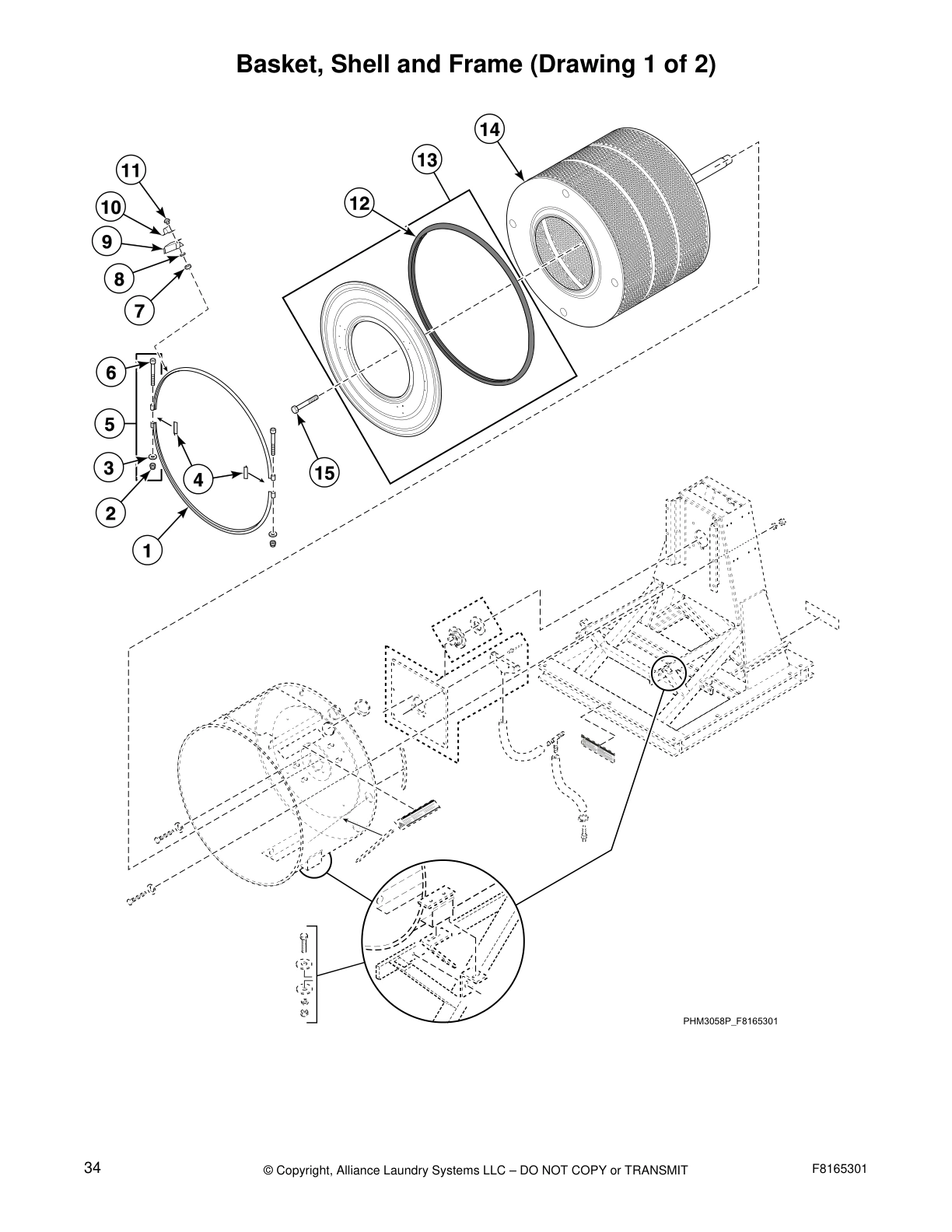 Basket, Shell and Frame (Drawing 1 of 2)