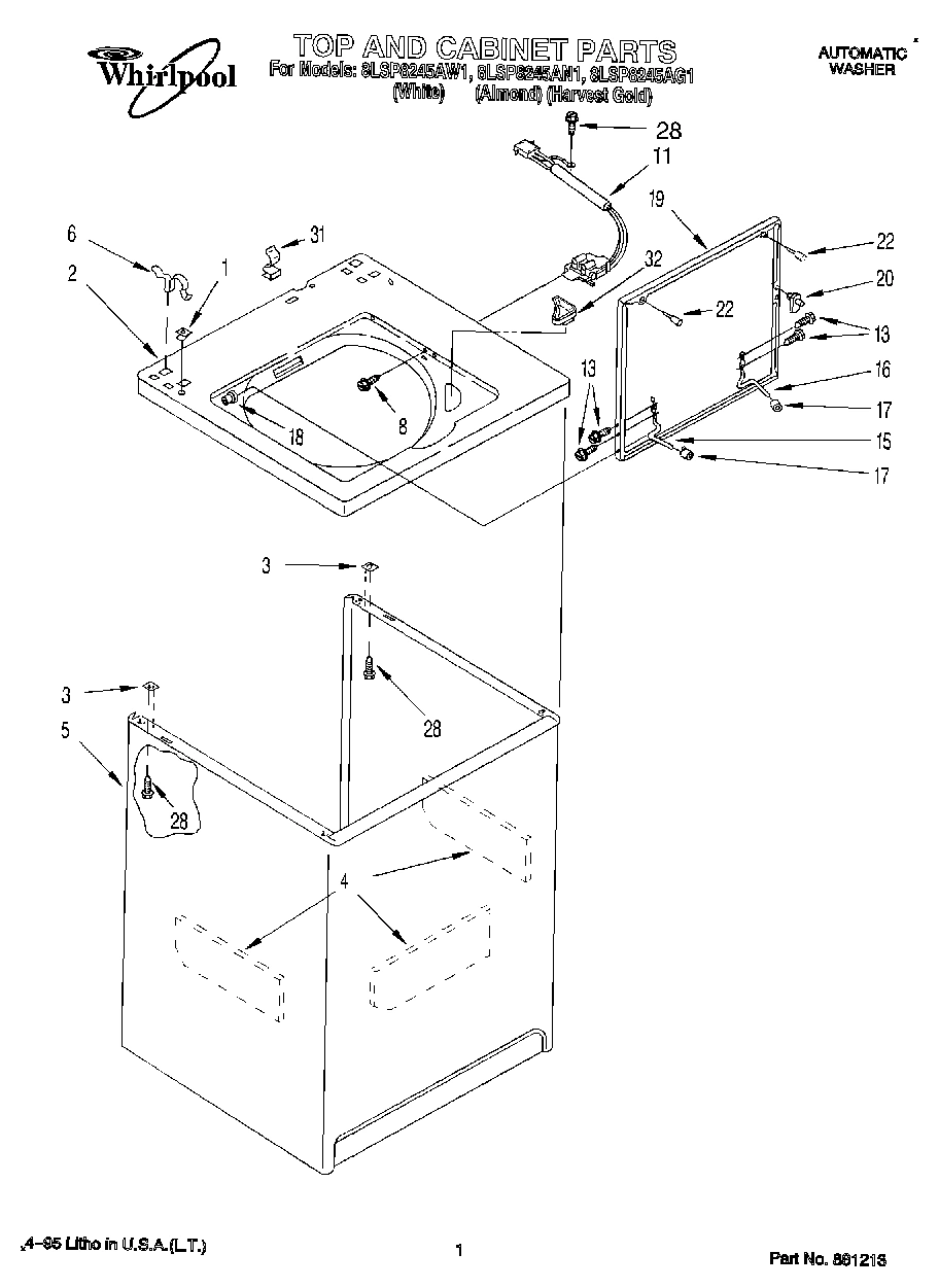 01 - TOP AND CABINET, LIT/OPTIONAL