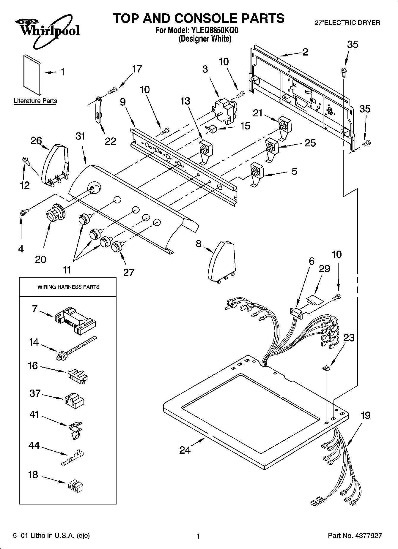 01 - TOP AND CONSOLE PARTS