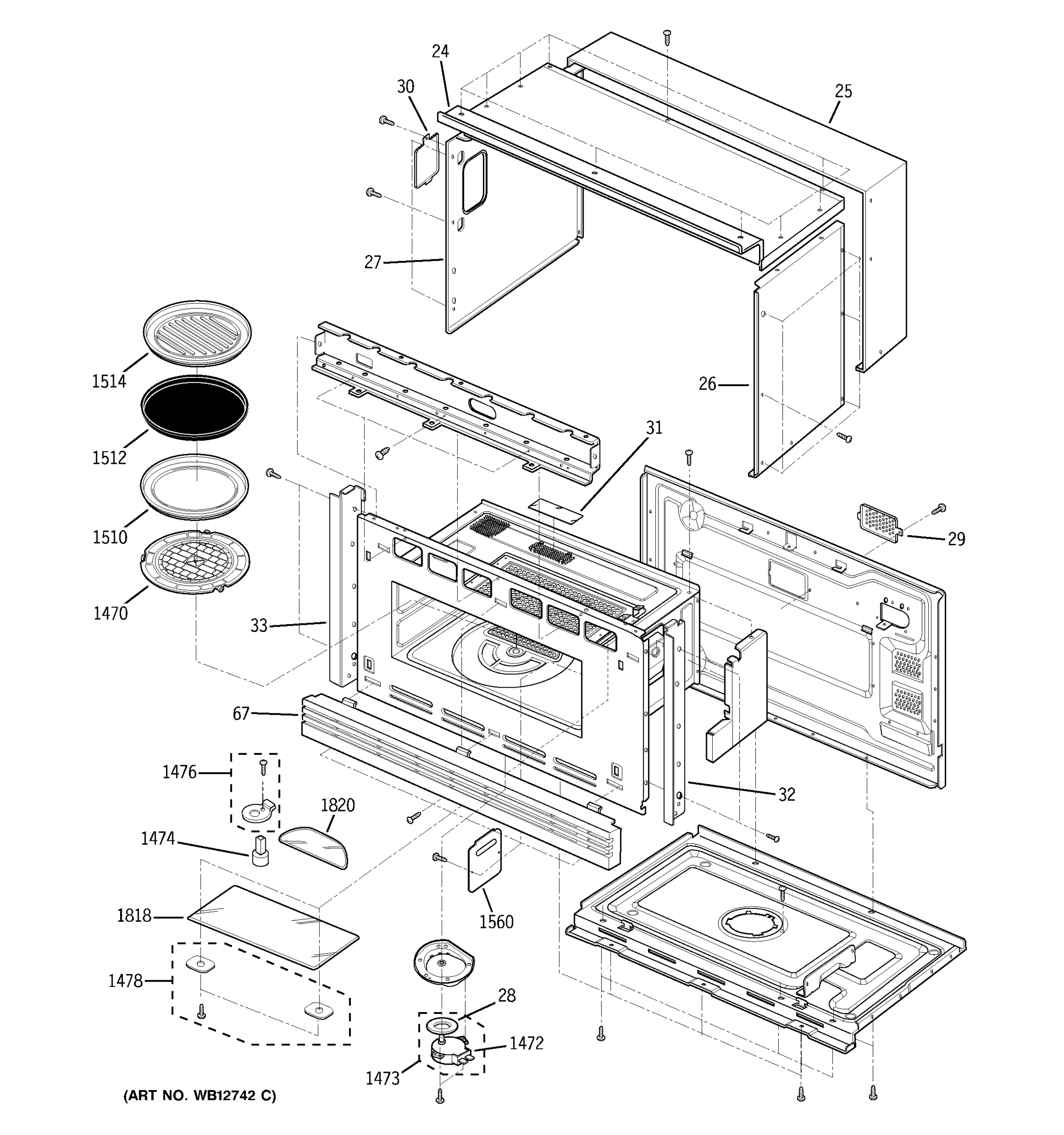 OVEN CAVITY PARTS