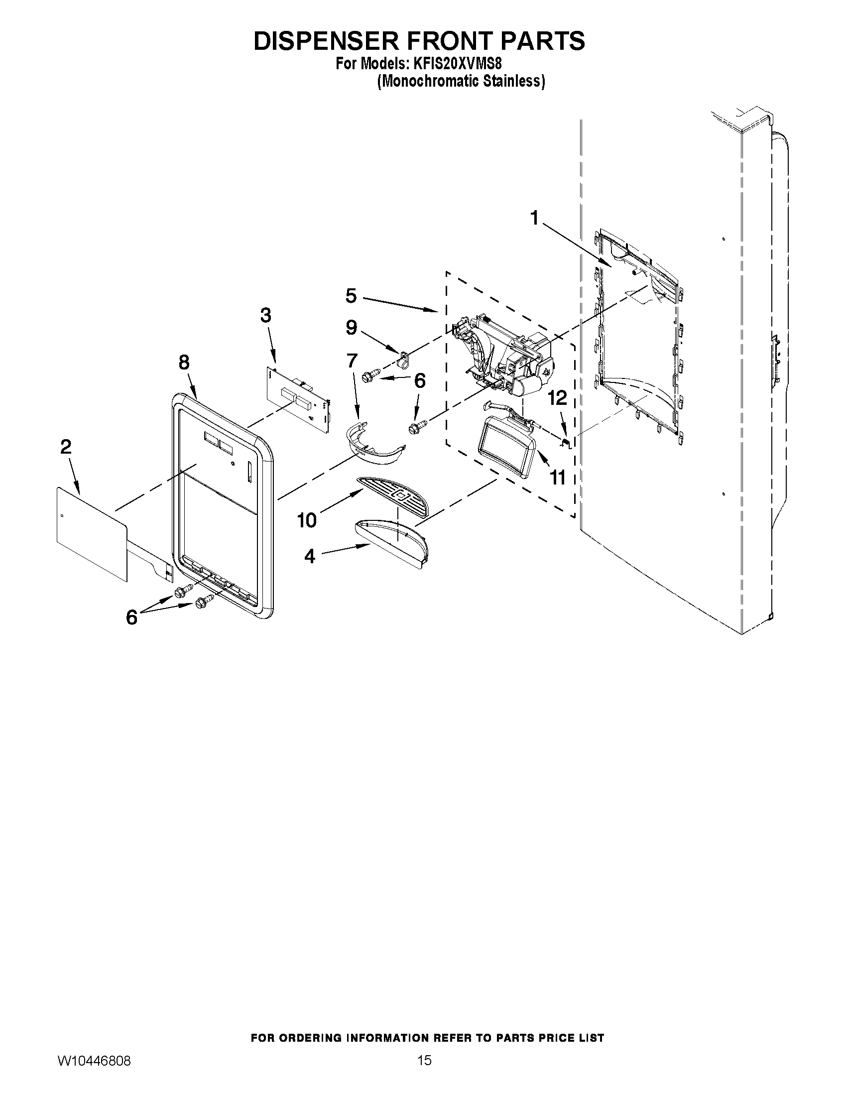 08 - DISPENSER FRONT PARTS