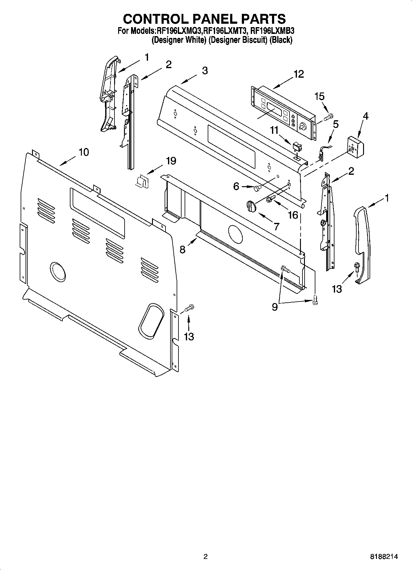 02 - CONTROL PANEL PARTS