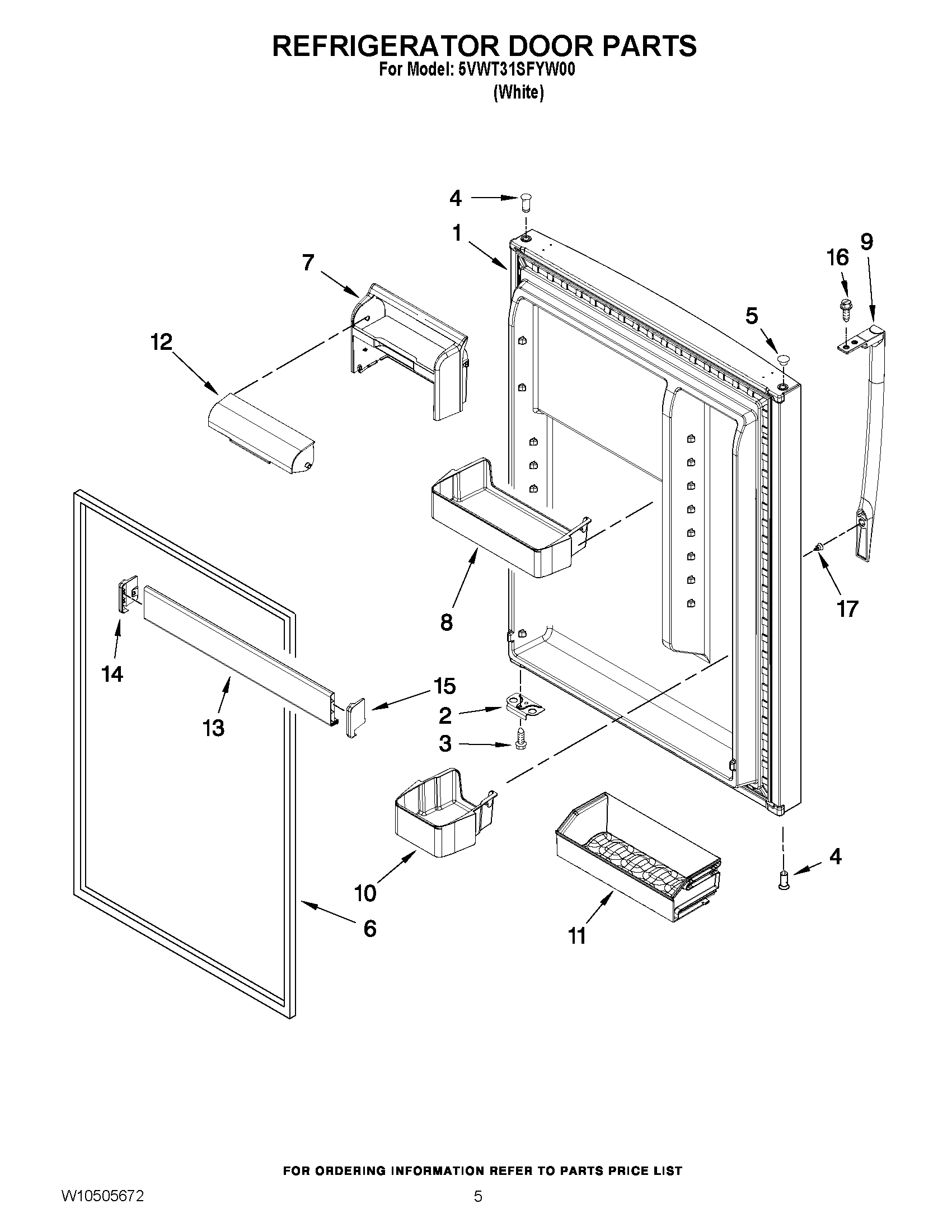 03 - REFRIGERATOR DOOR PARTS
