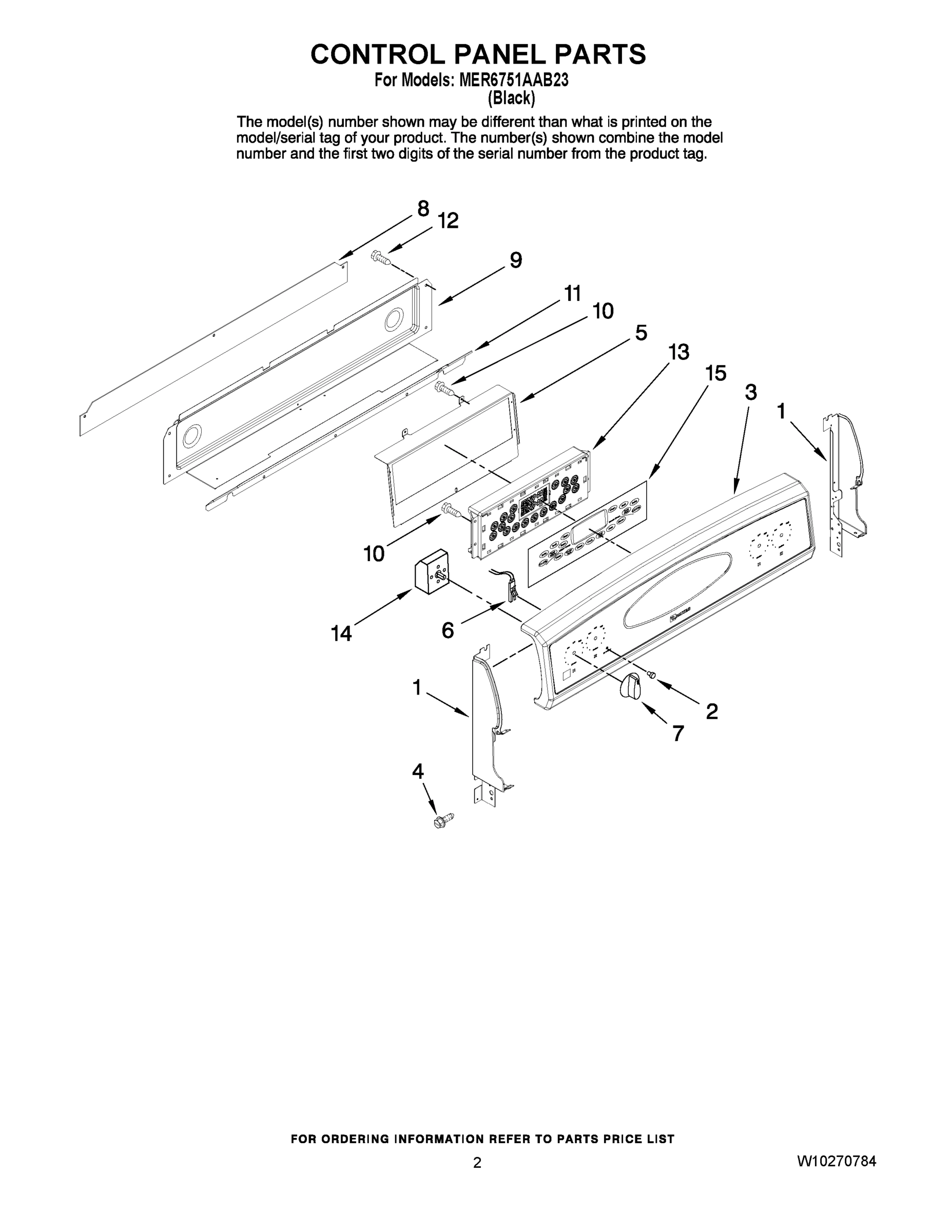 02 - CONTROL PANEL PARTS