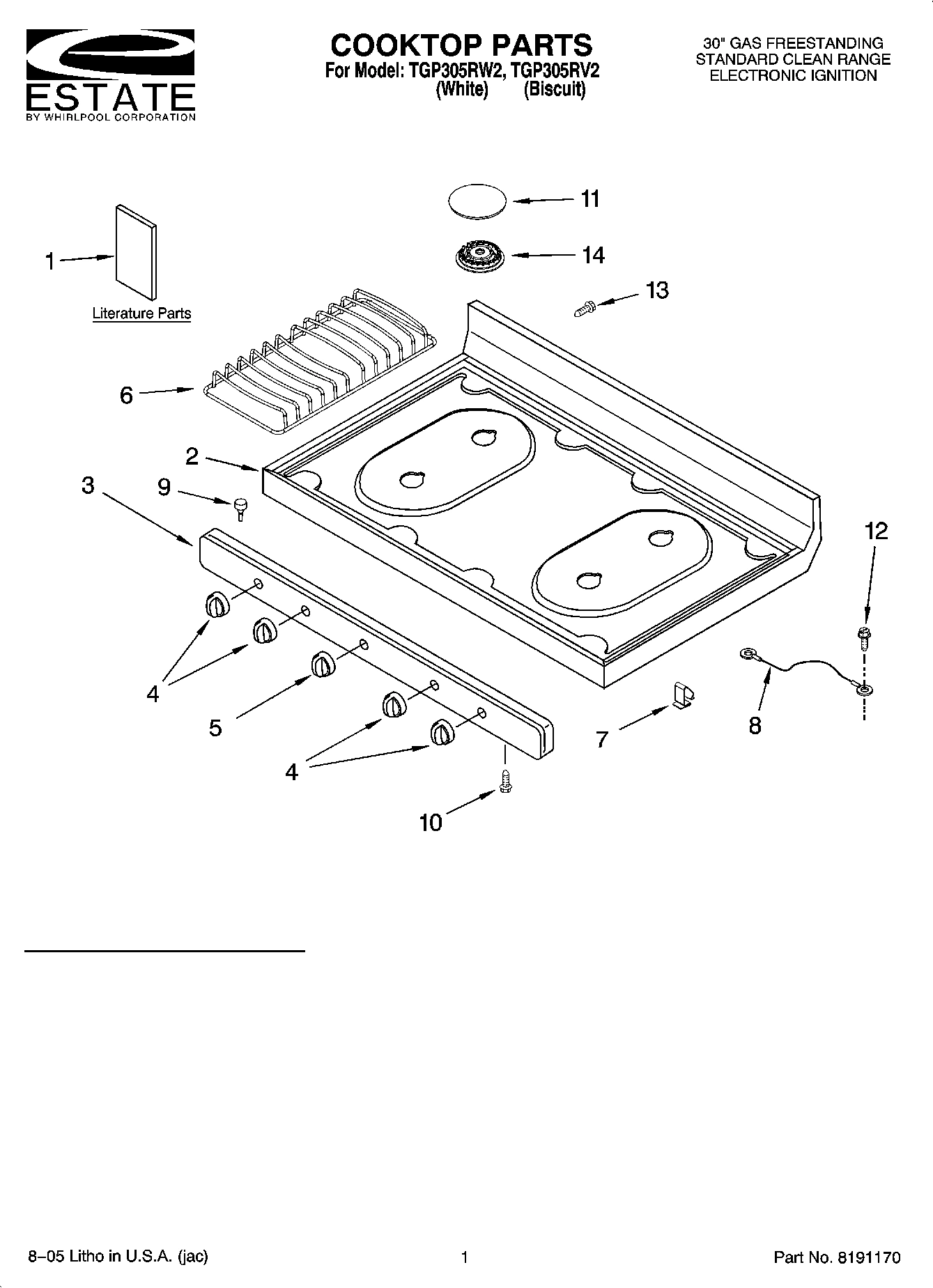 01 - COOKTOP PARTS